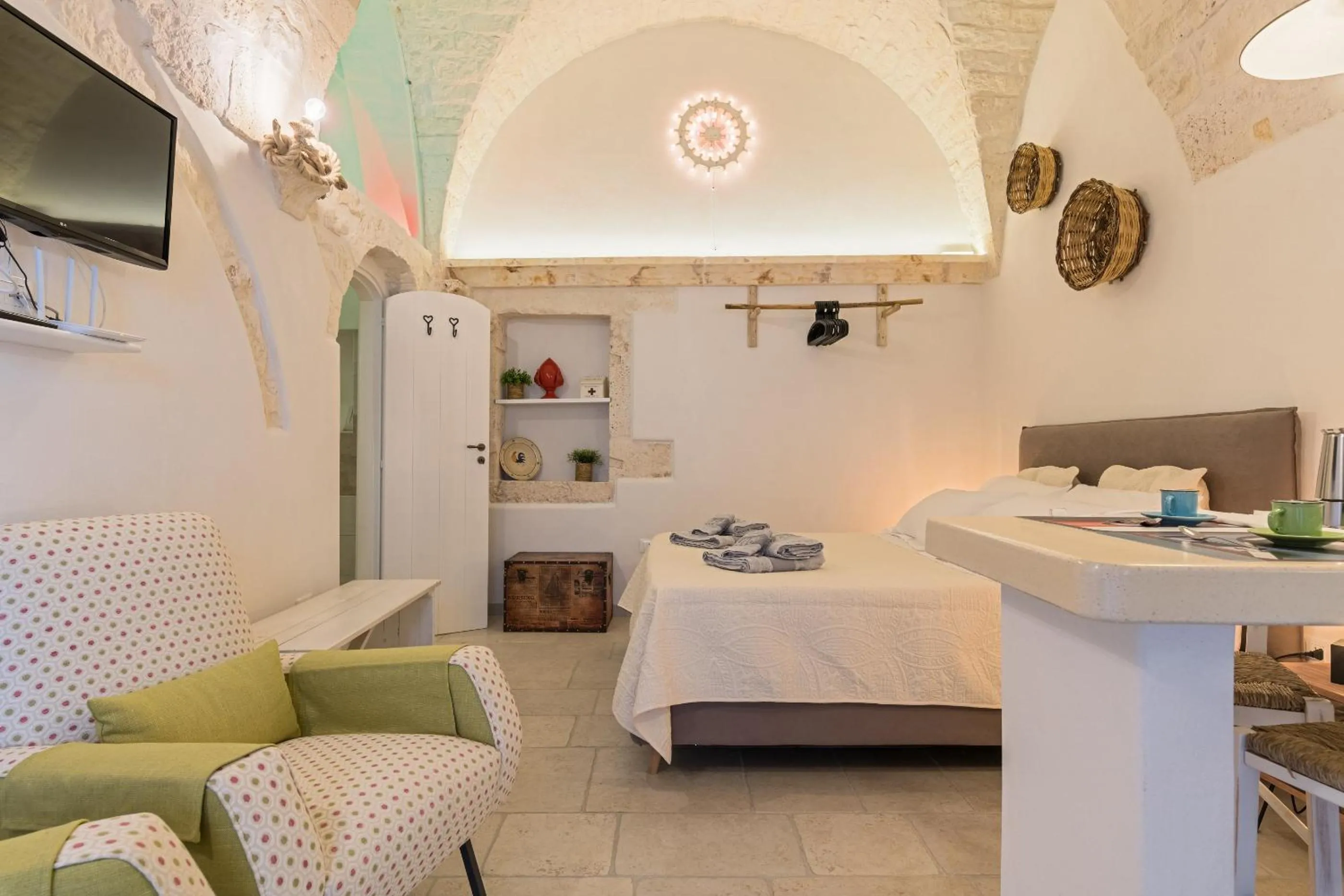 Bed in Le Piccole Case Bianche