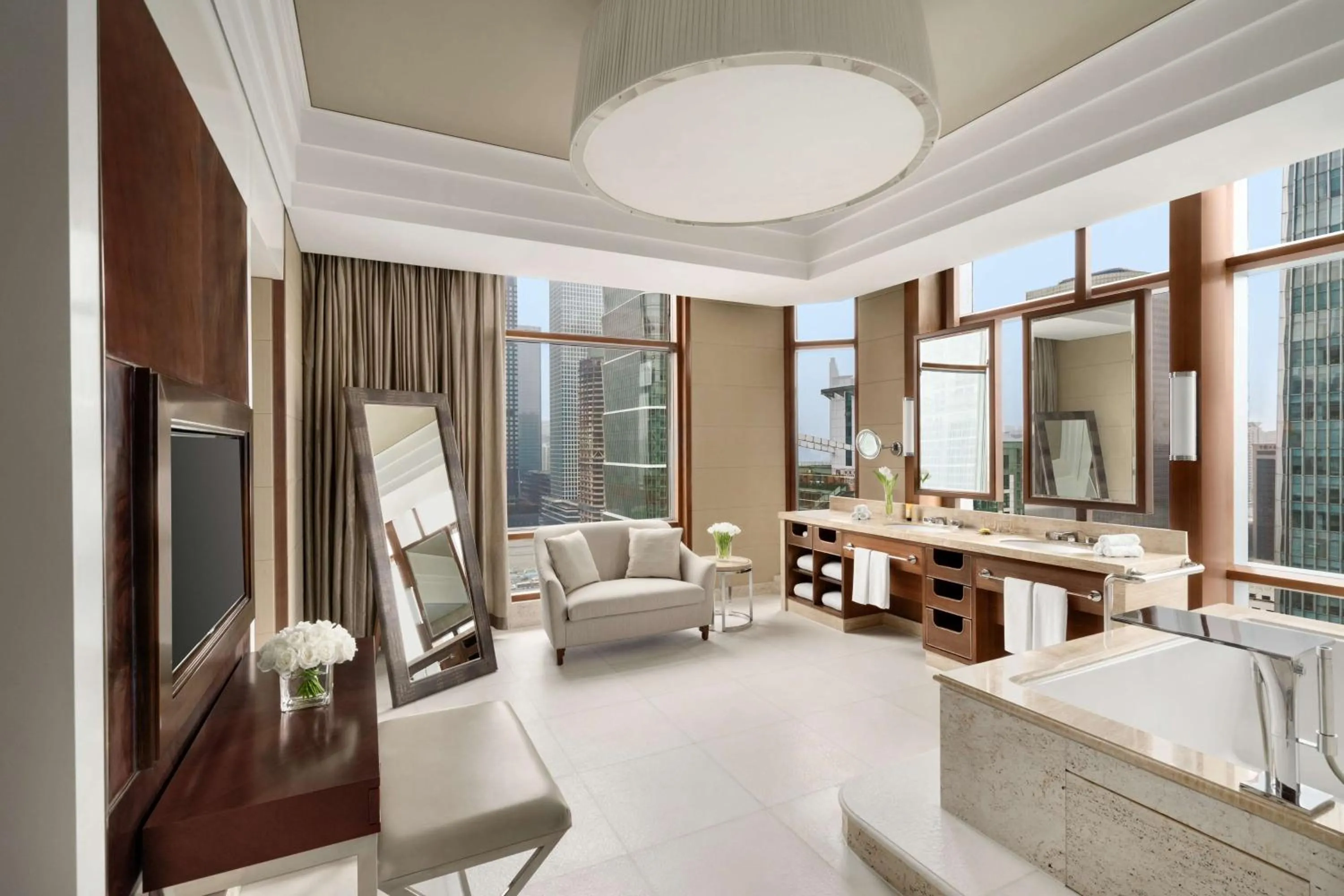 Bathroom in Kerry Hotel, Beijing by Shangri-La - 5 Kilometers to The Forbidden City