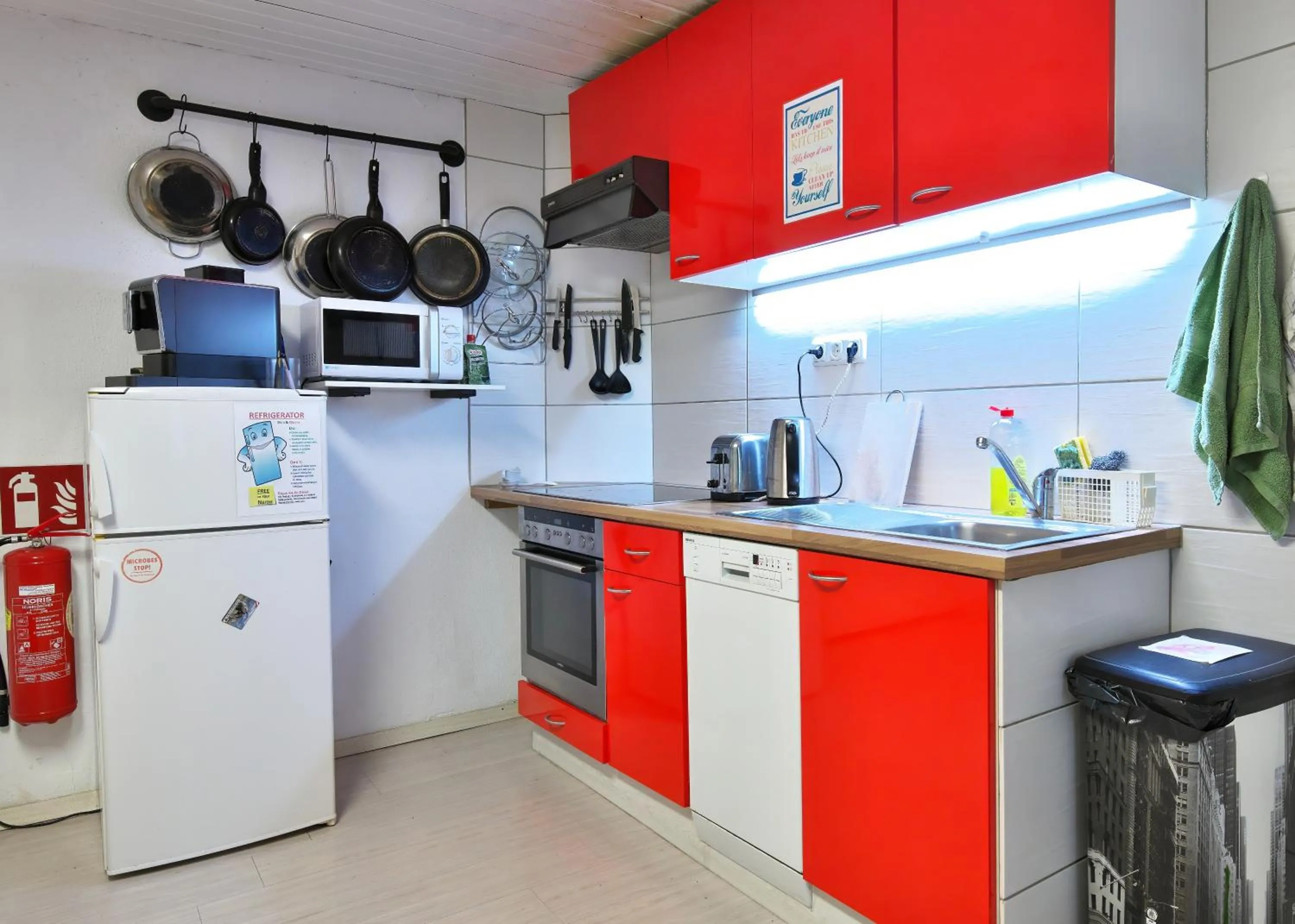 Kitchen or kitchenette in Hostel Bad Goisern