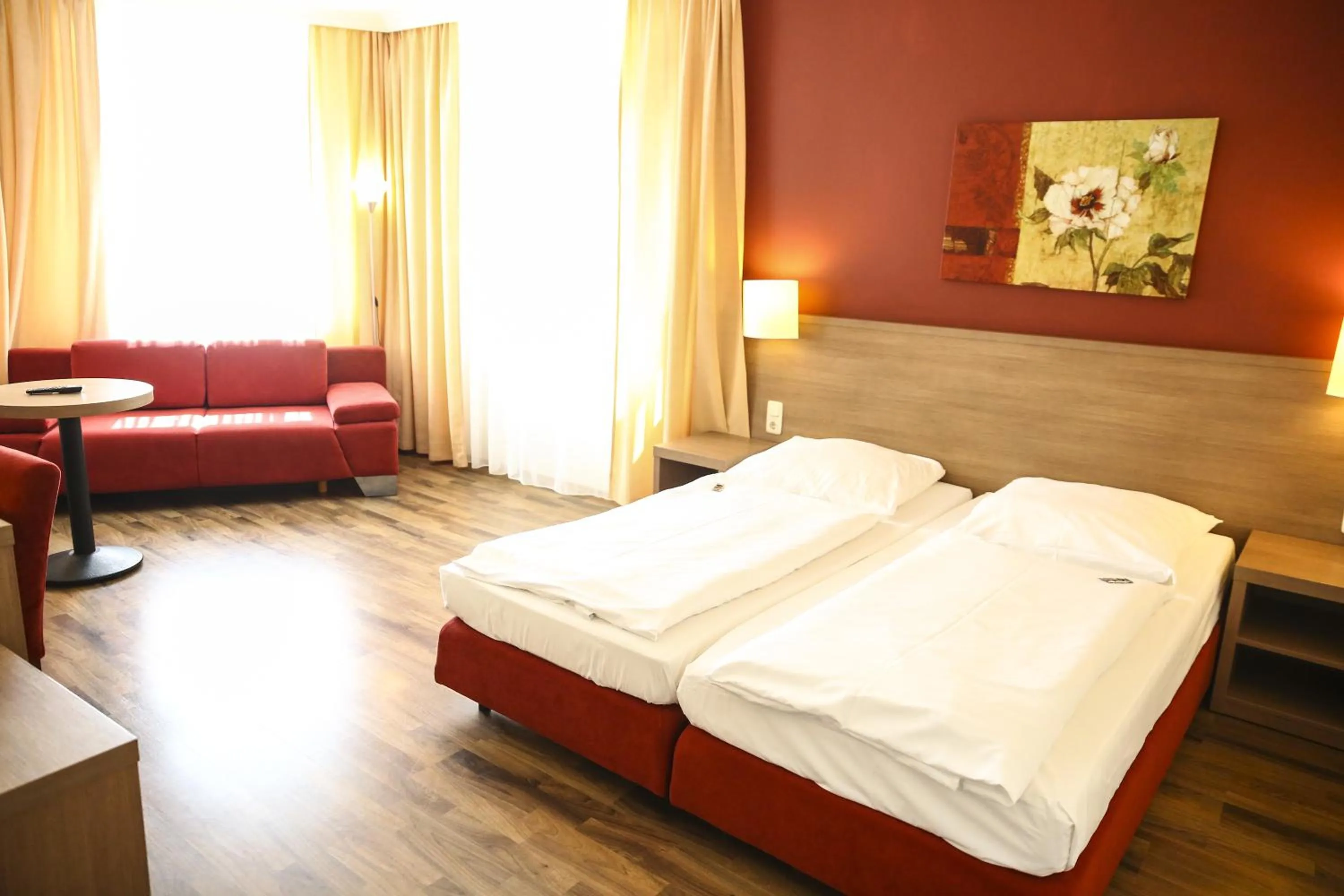 Decorative detail, Bed in Hotel Marienthal Garni