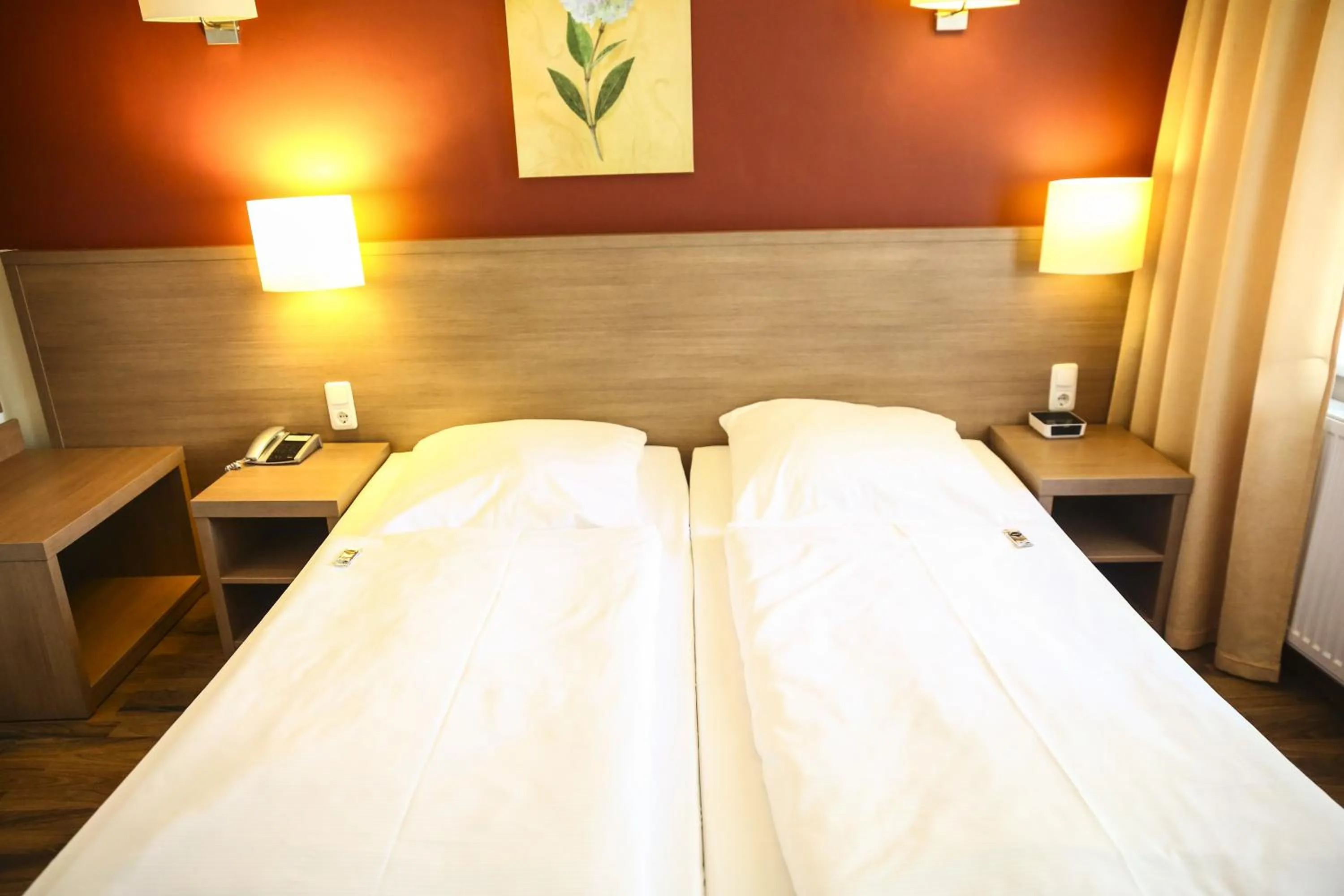 Decorative detail, Bed in Hotel Marienthal Garni