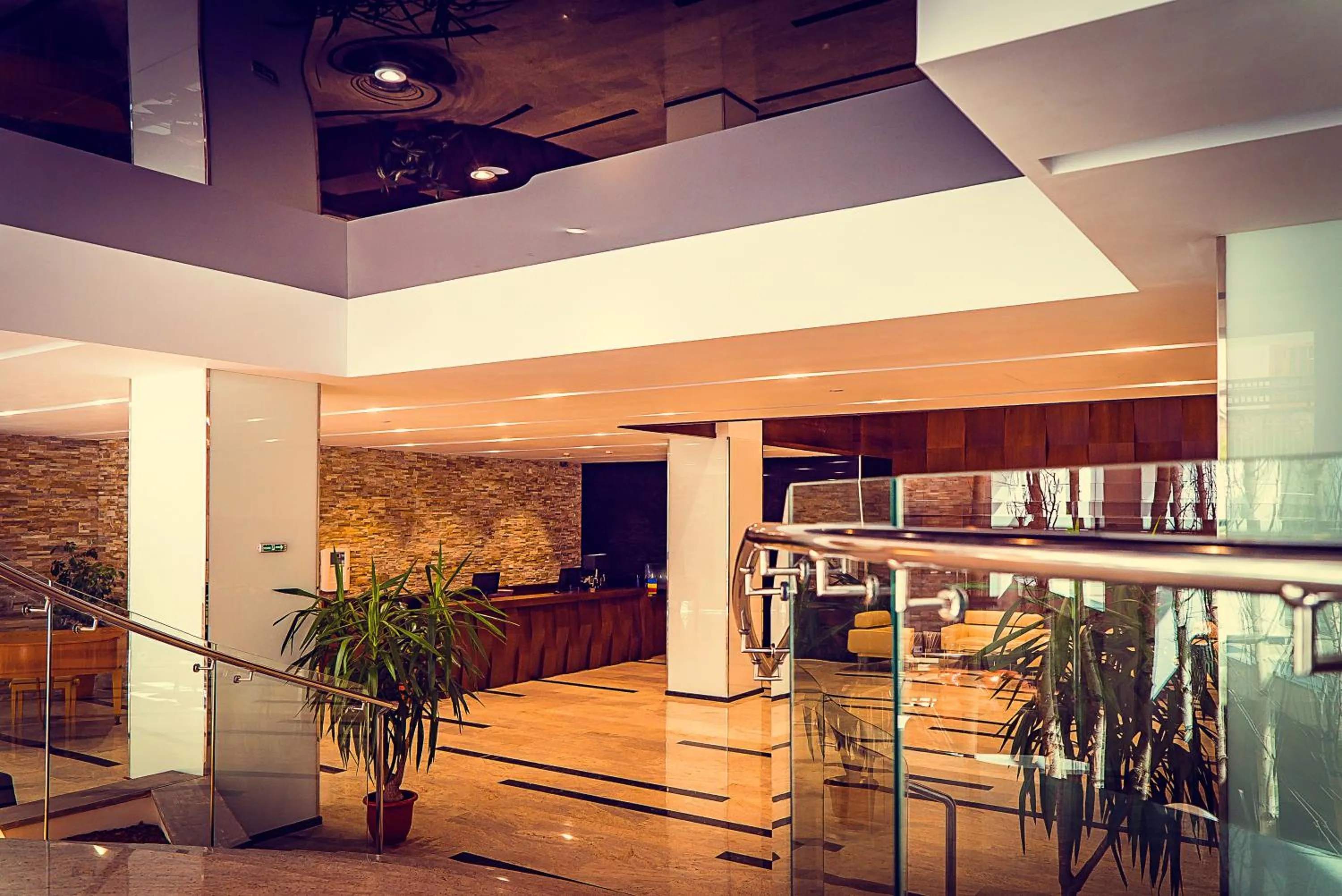 Lobby or reception in Hotel Perla
