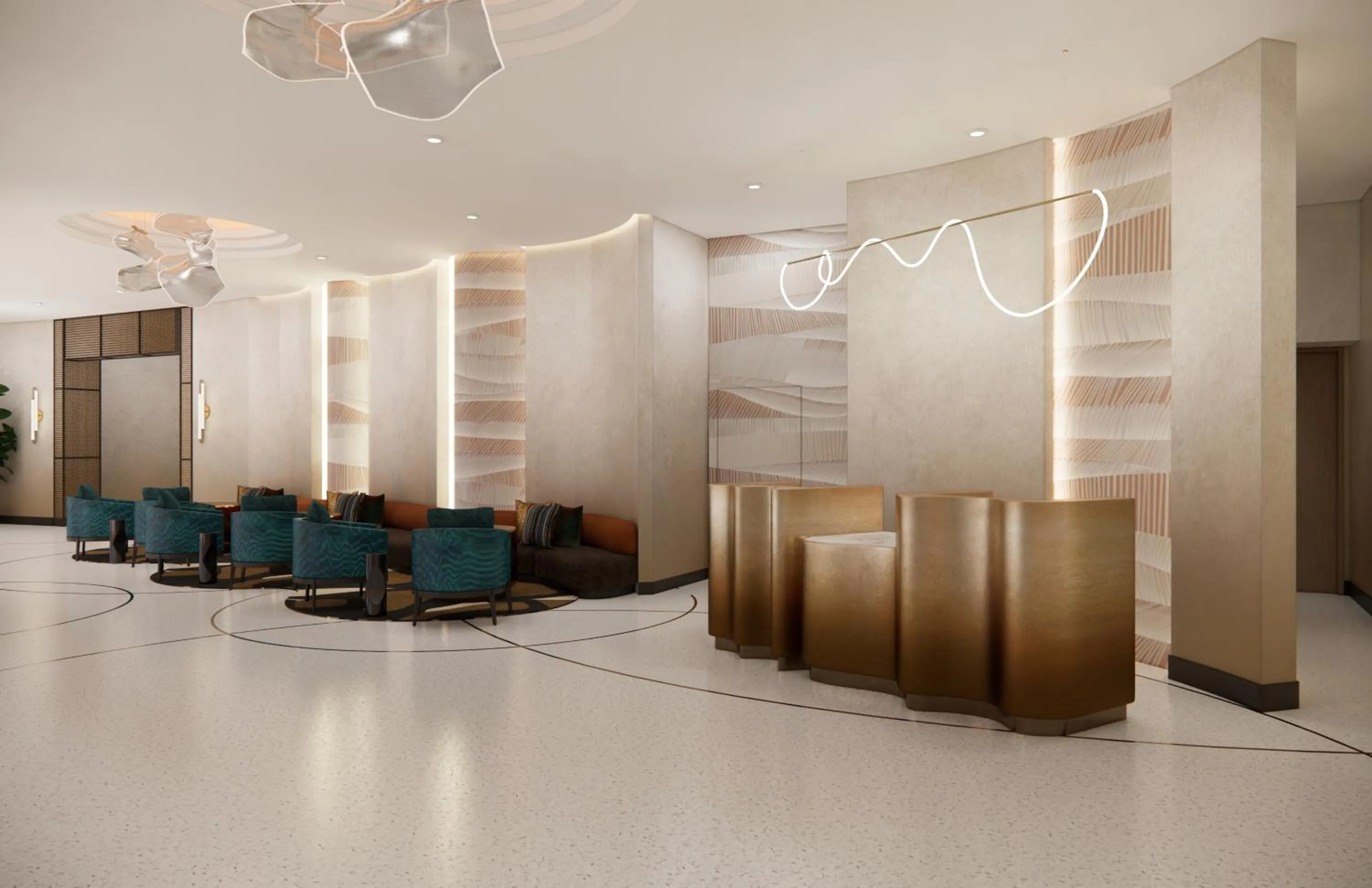 Lobby or reception in Hyatt Centric Chicago Ohare