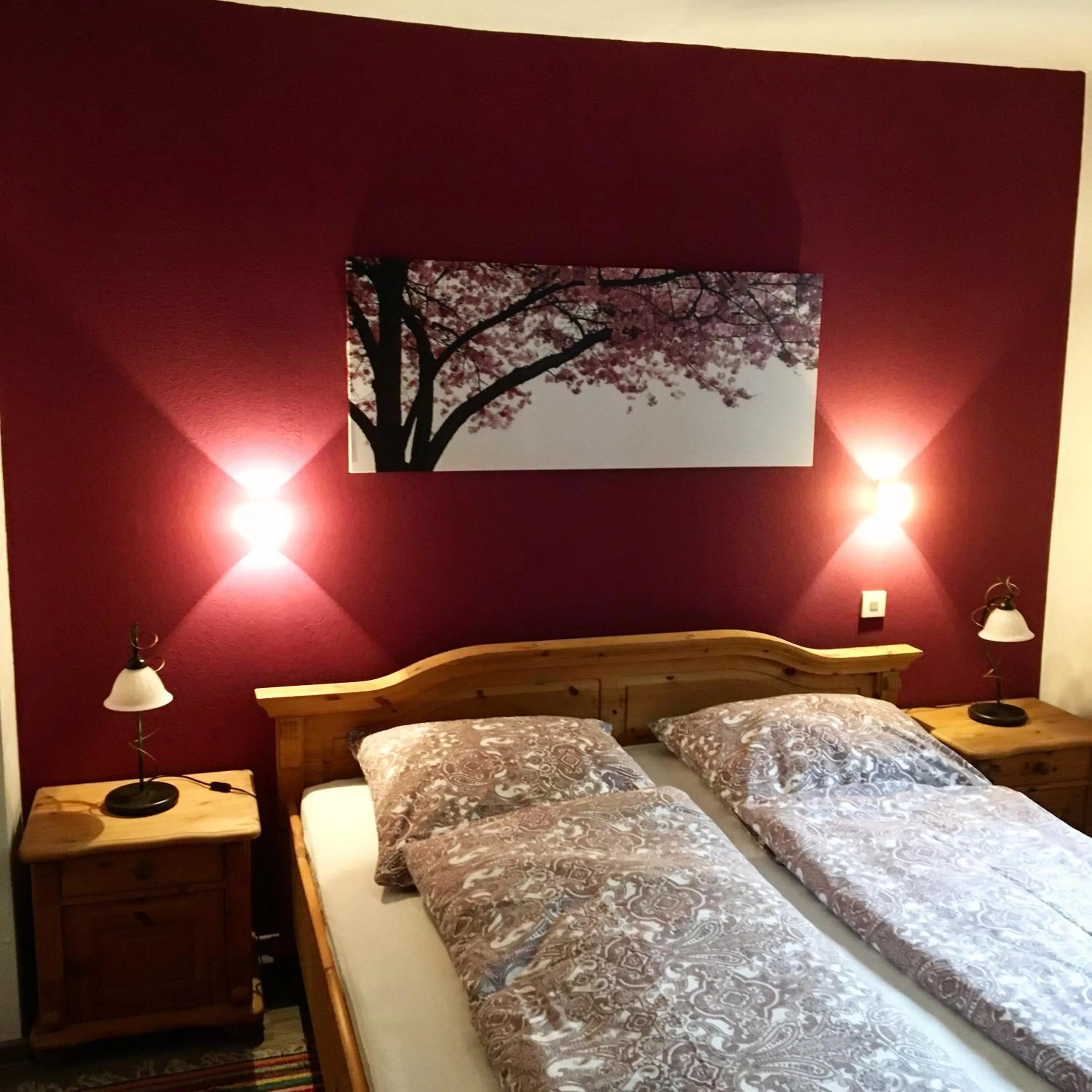 Bed in Pension Rehschopp