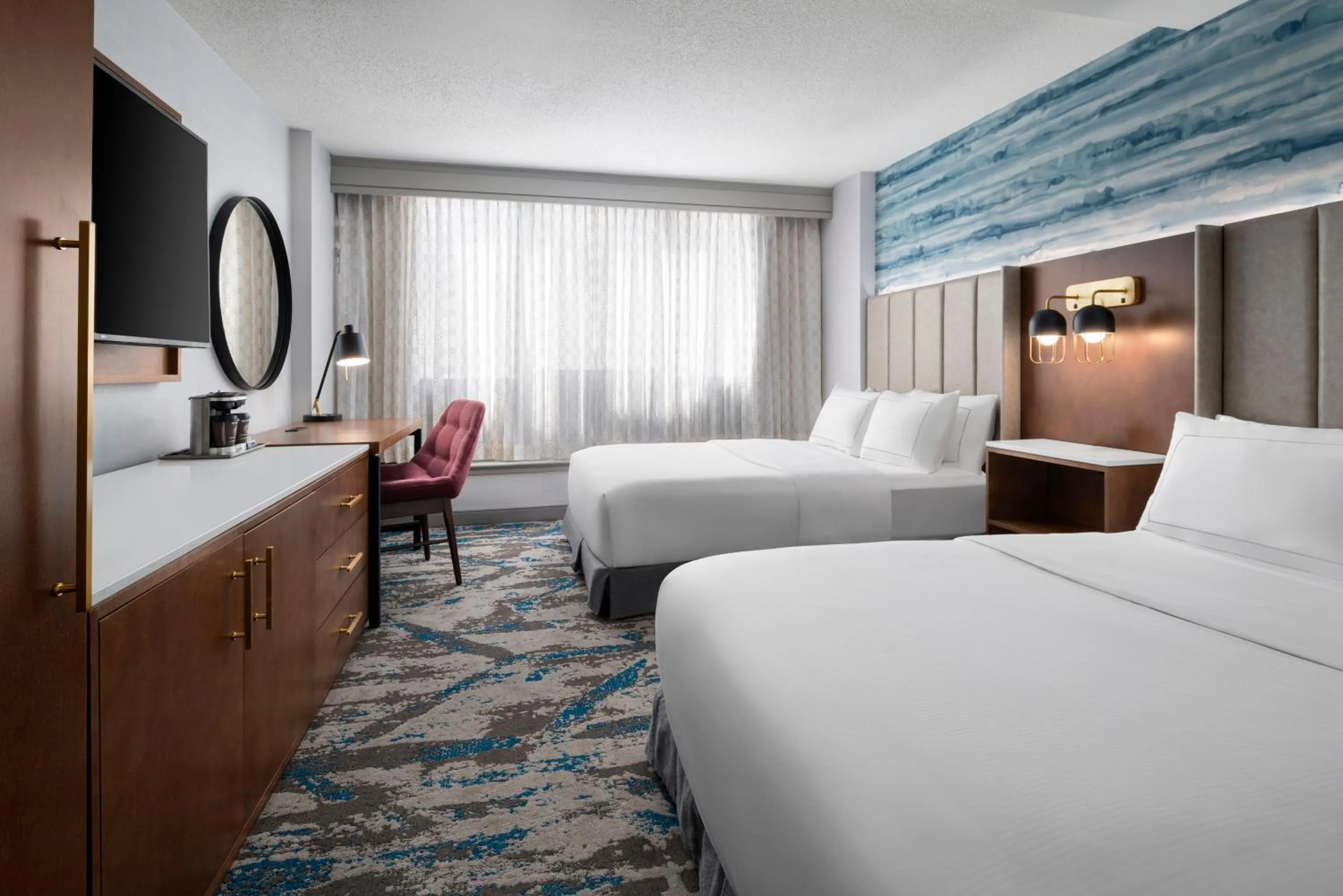 Bed in DoubleTree by Hilton Hartford Downtown