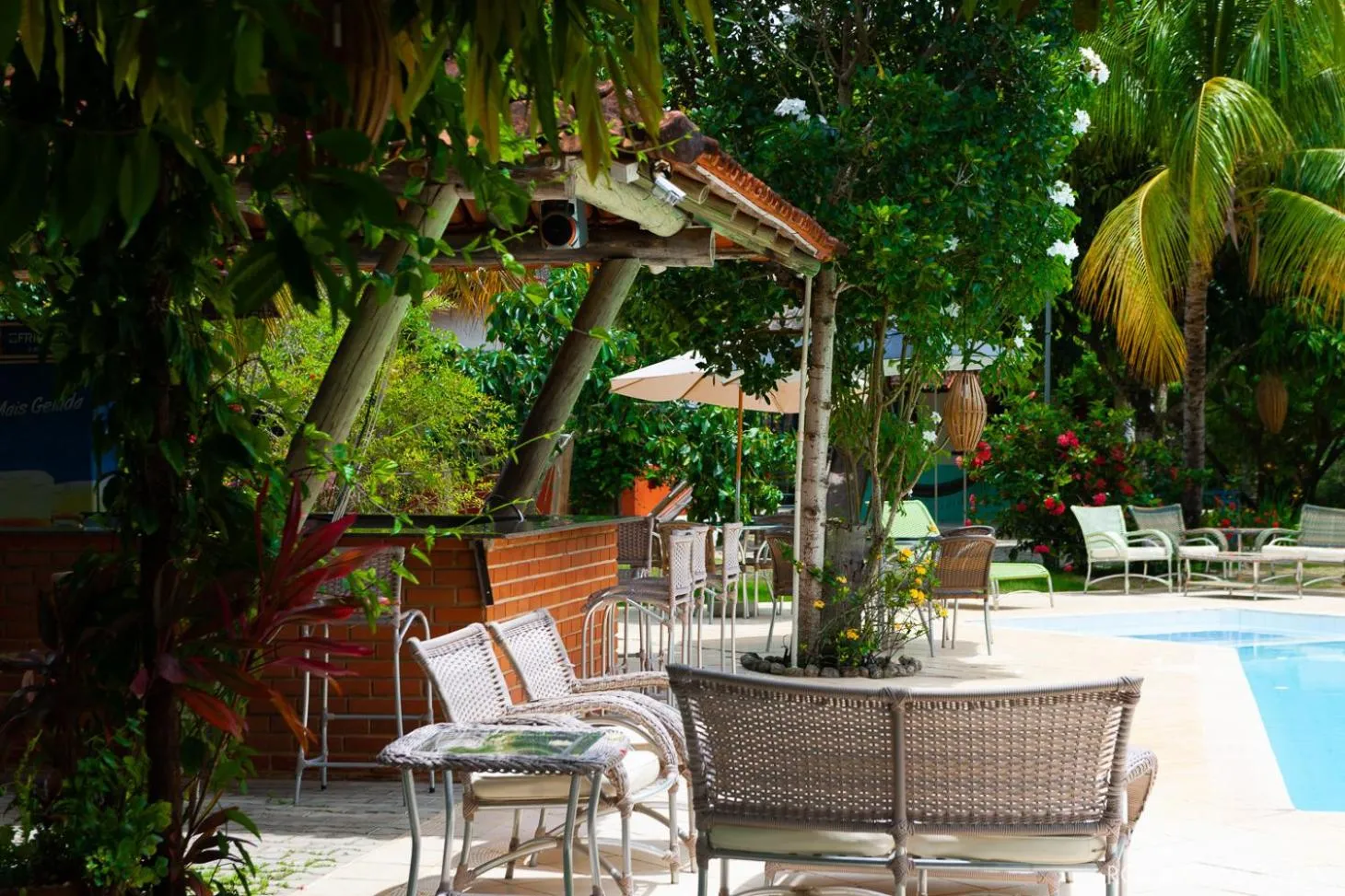 Pool view in Pousada Estalagem Vila Tania