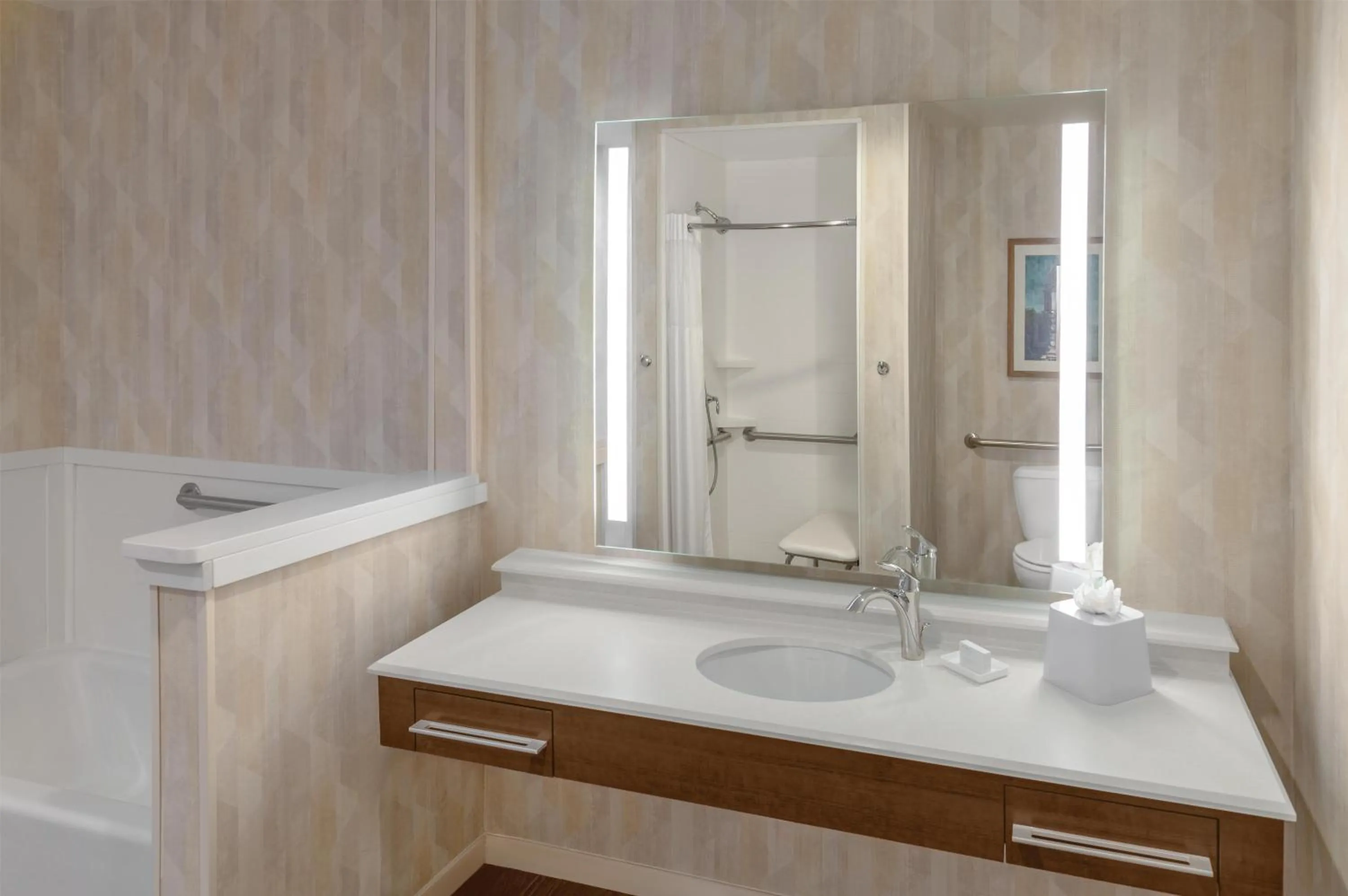 Bathroom in Hampton Inn Kansas City/Shawnee Mission