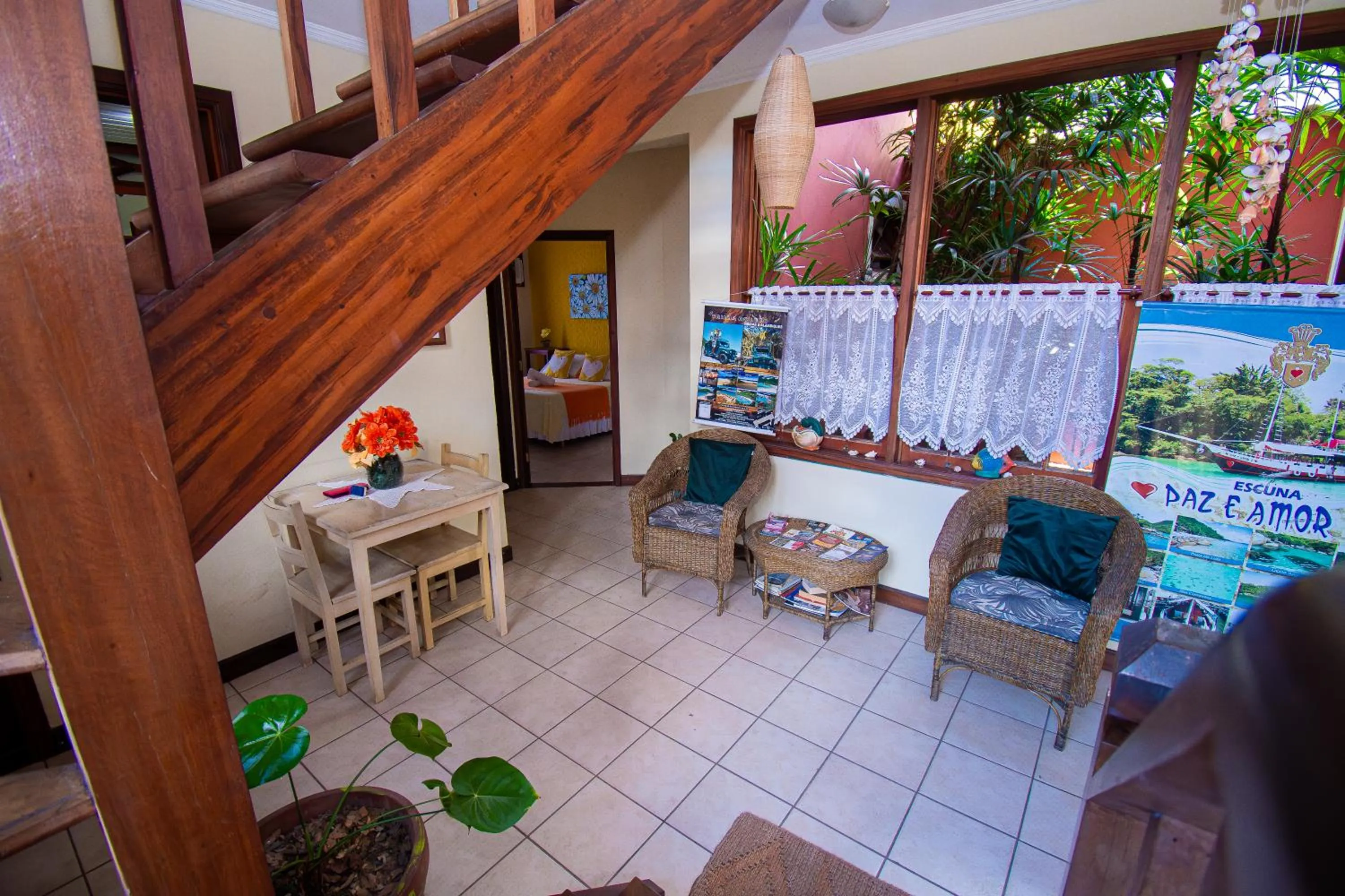 Living room in Pousada Brisa de Paraty