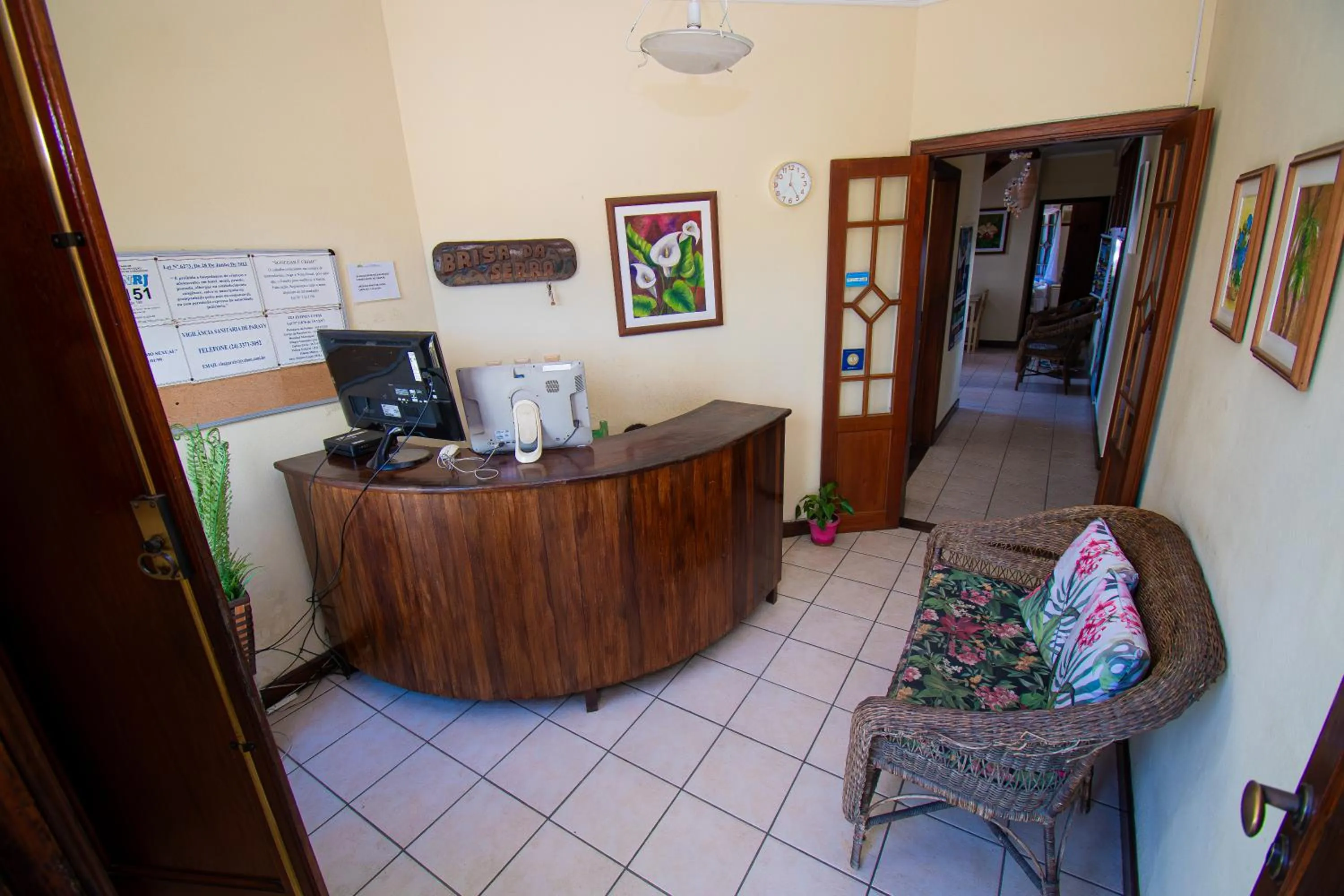 Lobby or reception in Pousada Brisa de Paraty