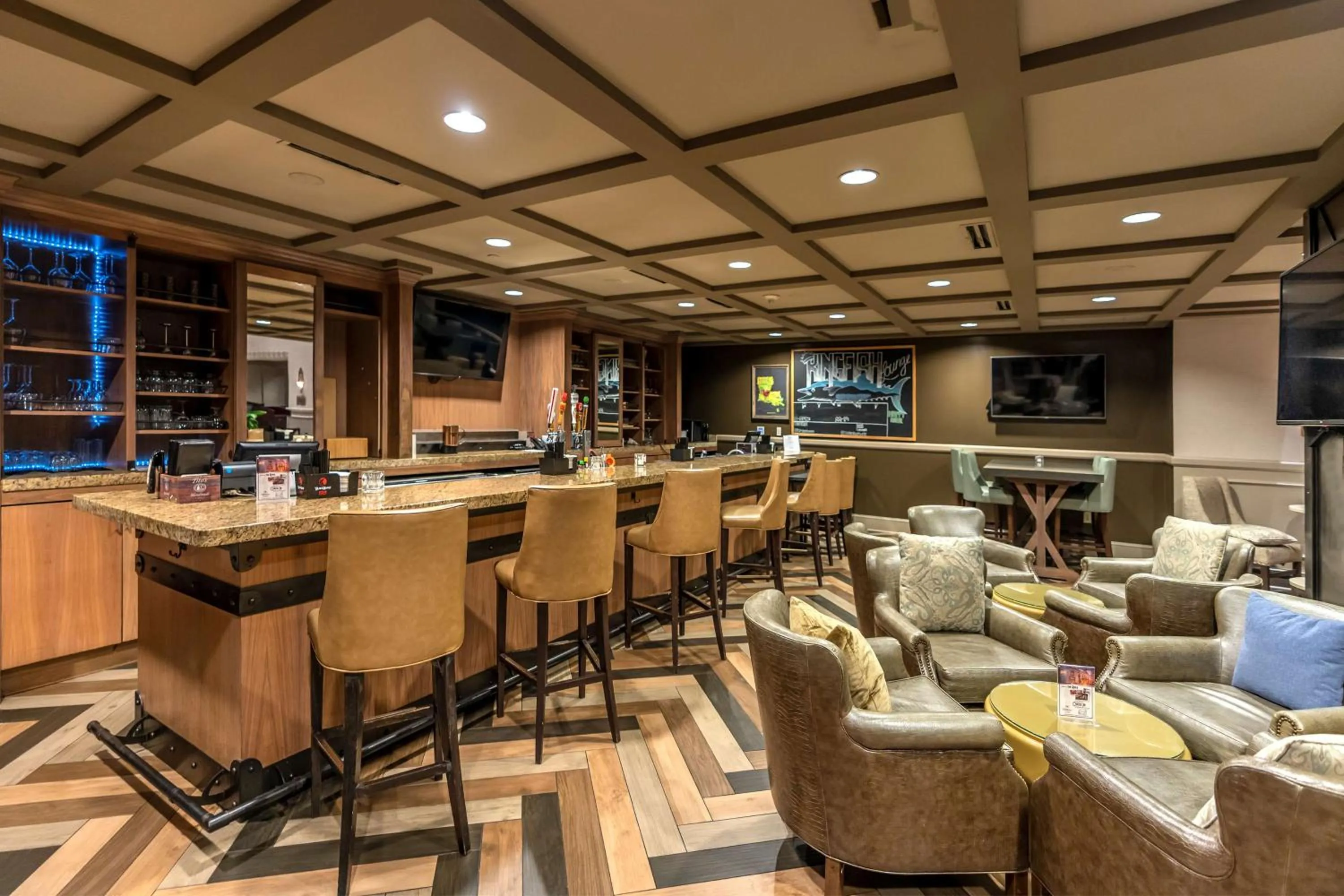 Lounge or bar in Hilton Baton Rouge Capitol Center