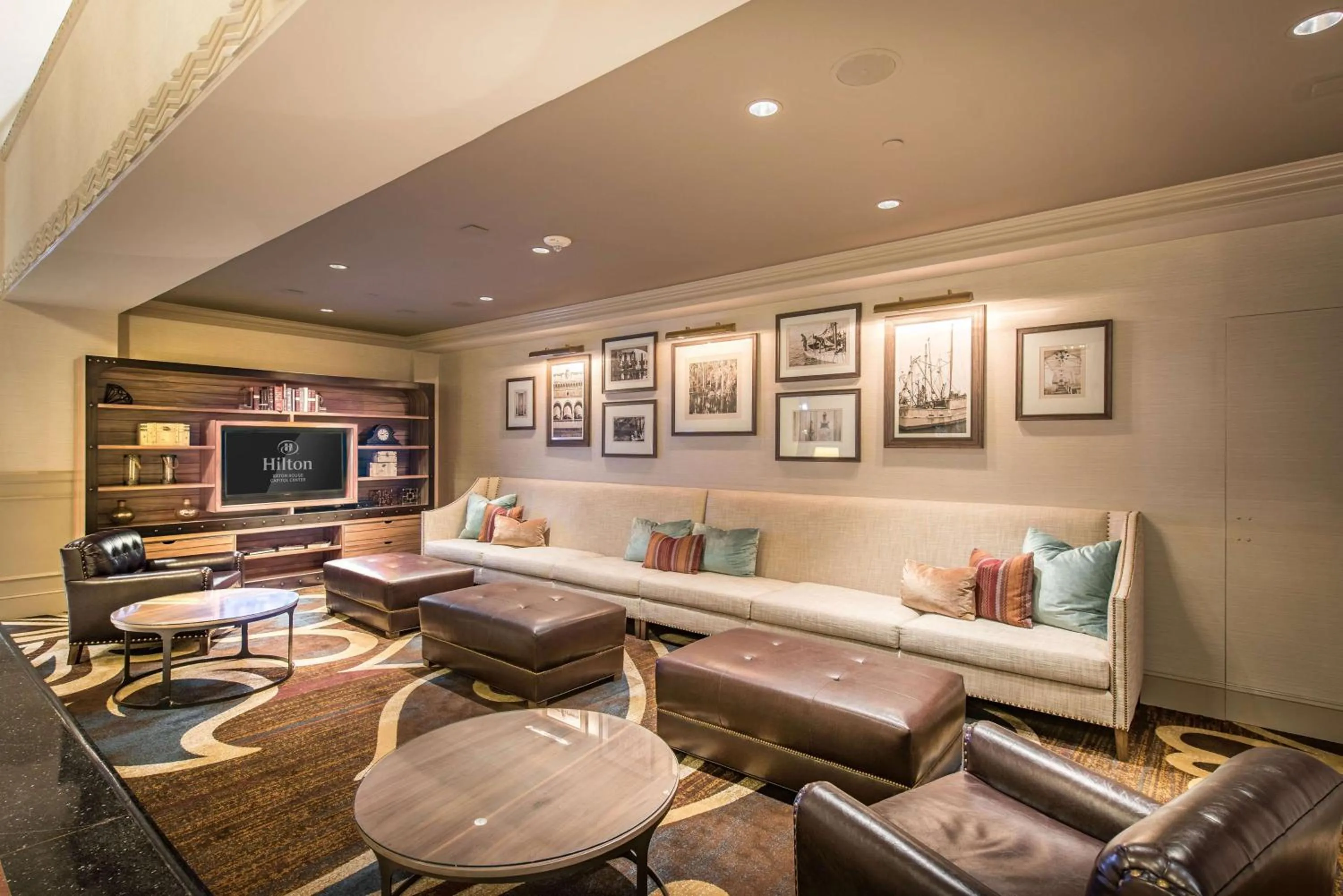 Lobby or reception in Hilton Baton Rouge Capitol Center