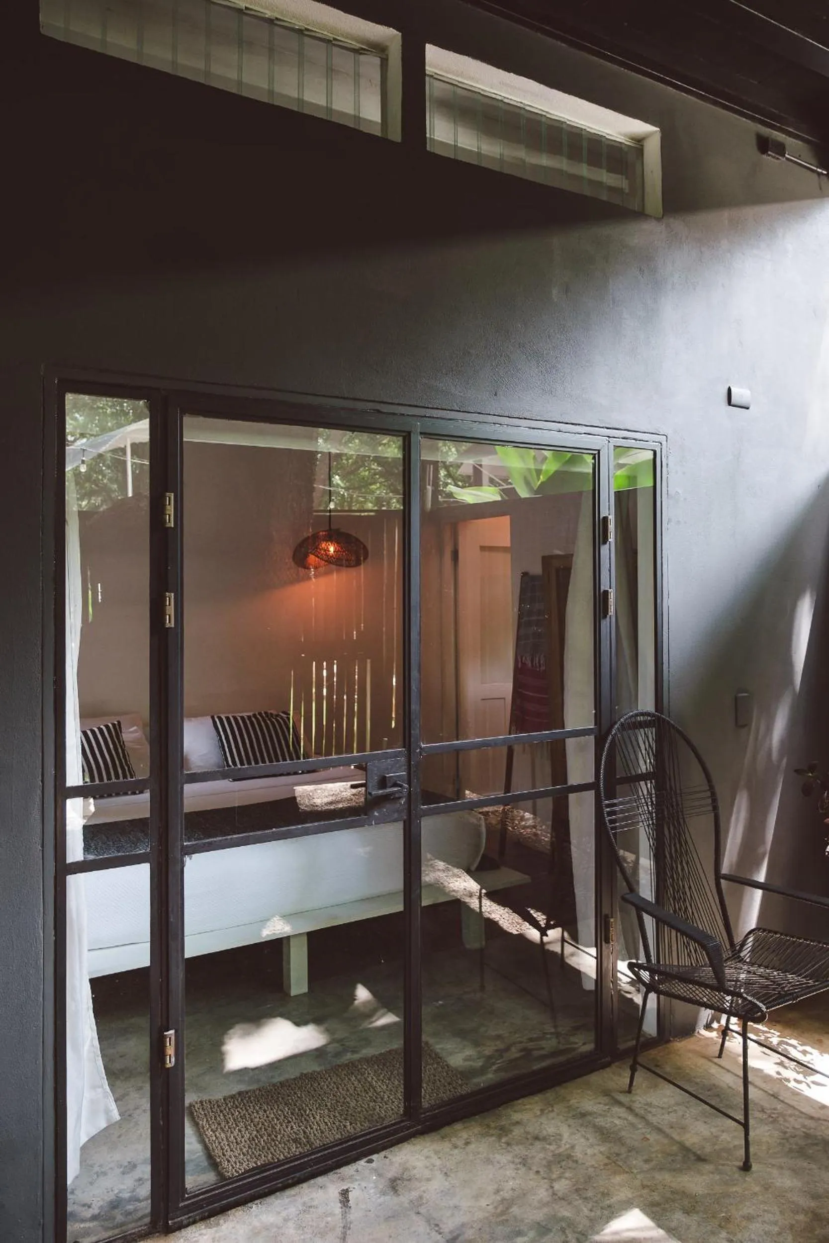 Patio in La Negra Surf Hotel