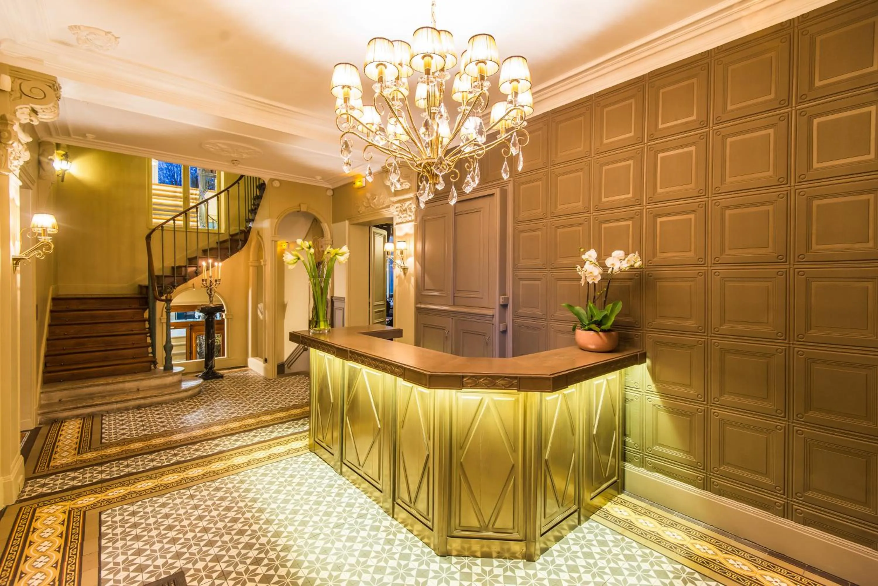 Lobby or reception in Les Jardins d'Epicure