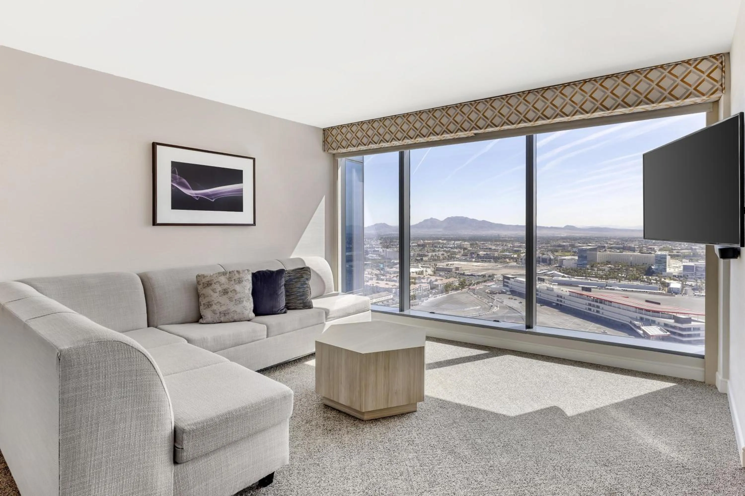 Living room in Hilton Grand Vacations Club Elara Center Strip Las Vegas