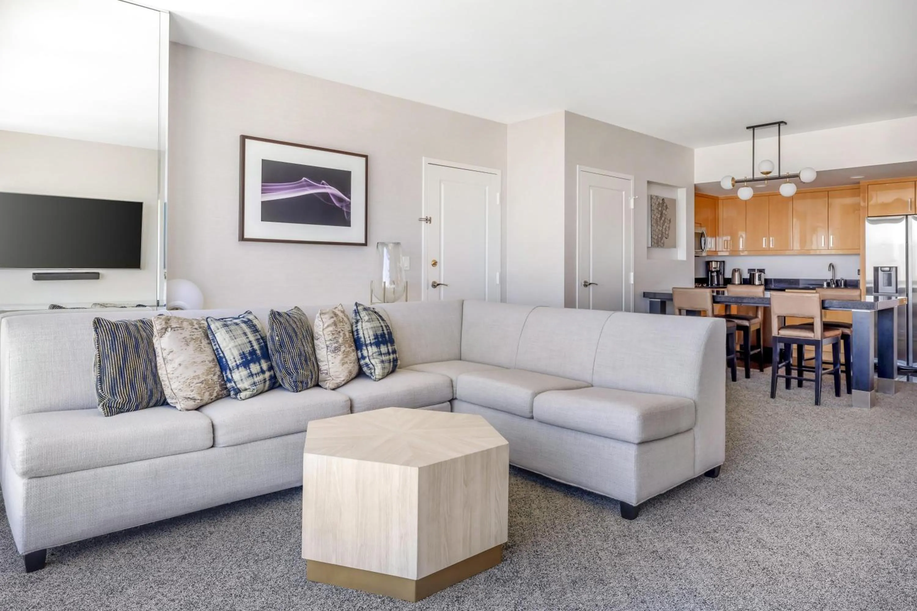 Living room in Hilton Grand Vacations Club Elara Center Strip Las Vegas