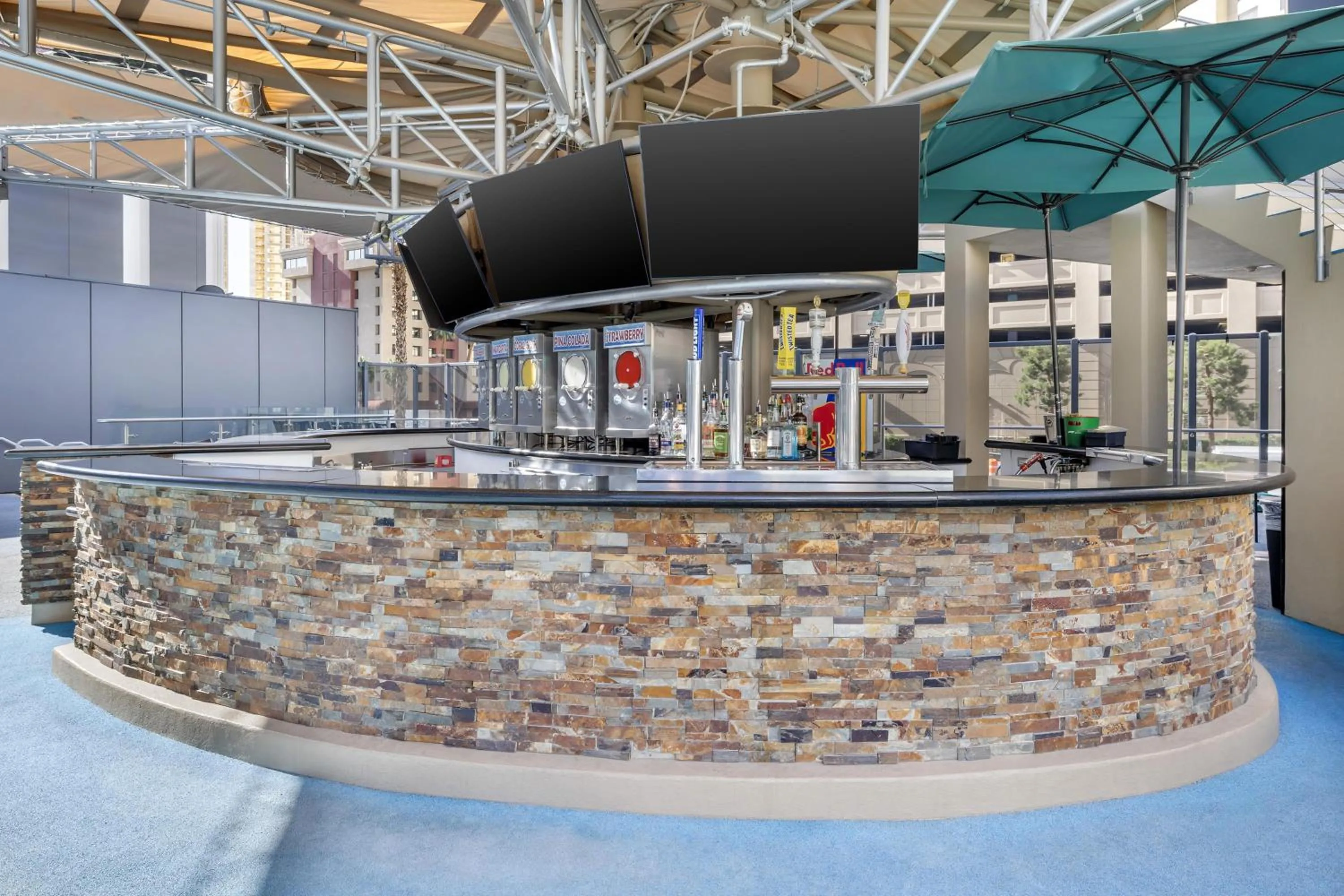 Pool view in Hilton Grand Vacations Club Elara Center Strip Las Vegas