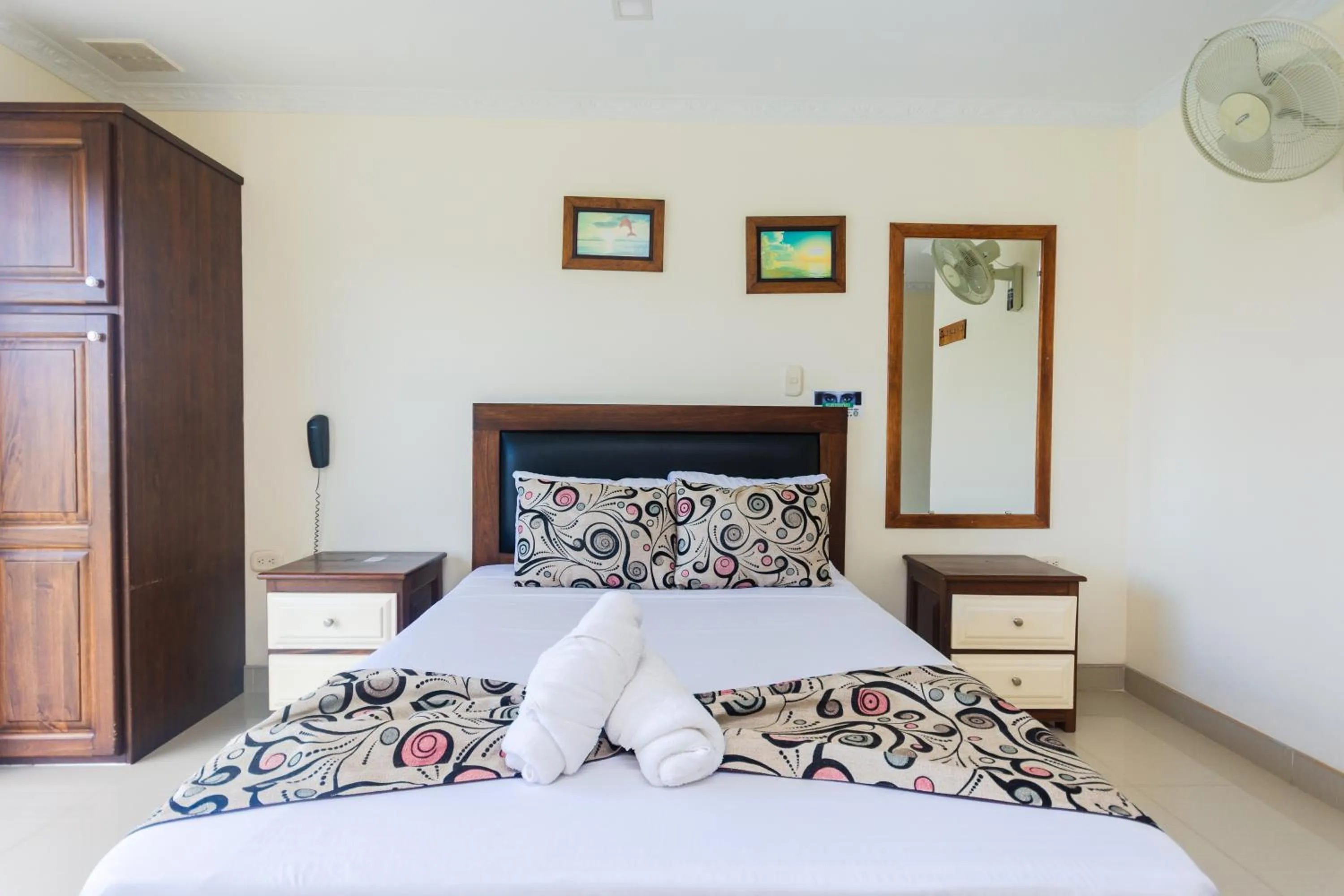 Bed in Hotel Verony Guatape