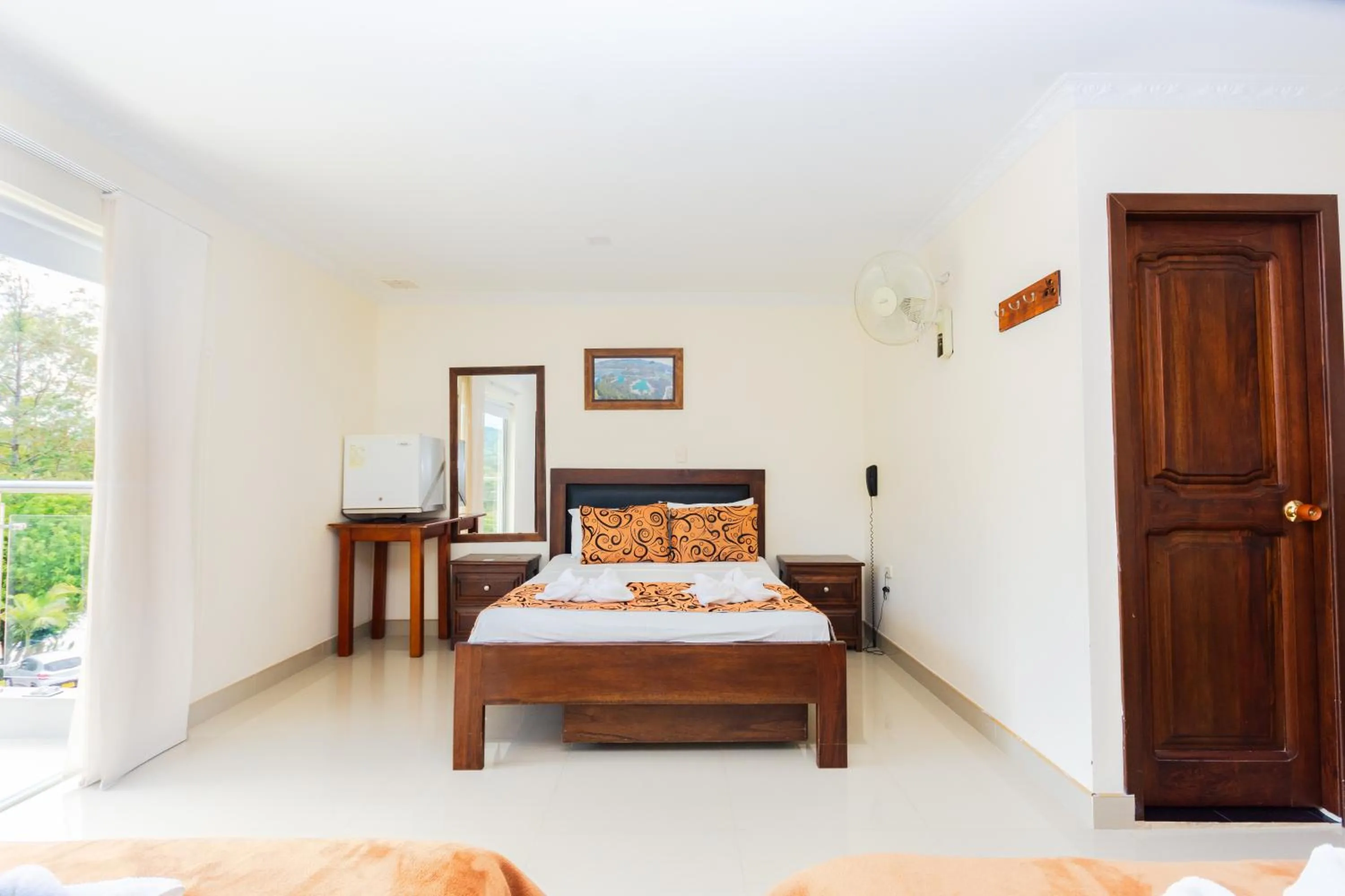 Bed in Hotel Verony Guatape