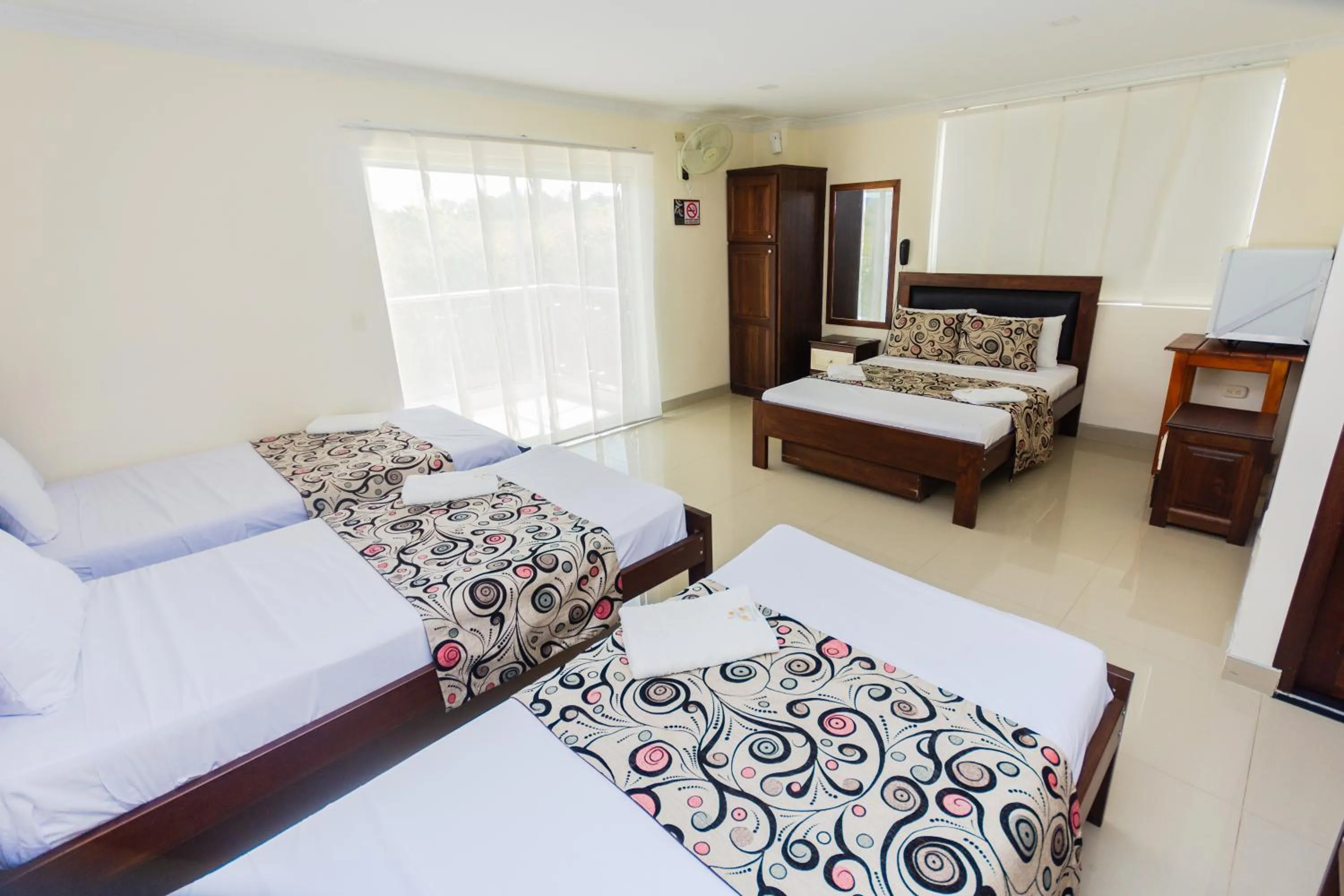 Bed in Hotel Verony Guatape