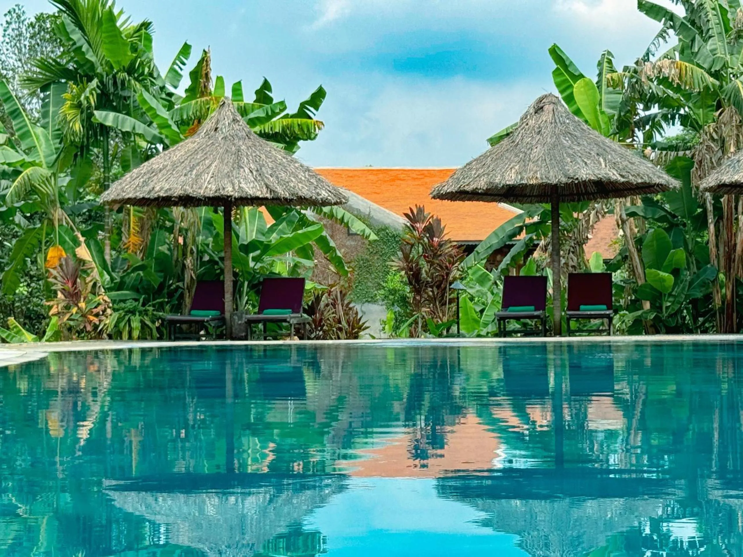 Swimming pool in Hue Ecolodge