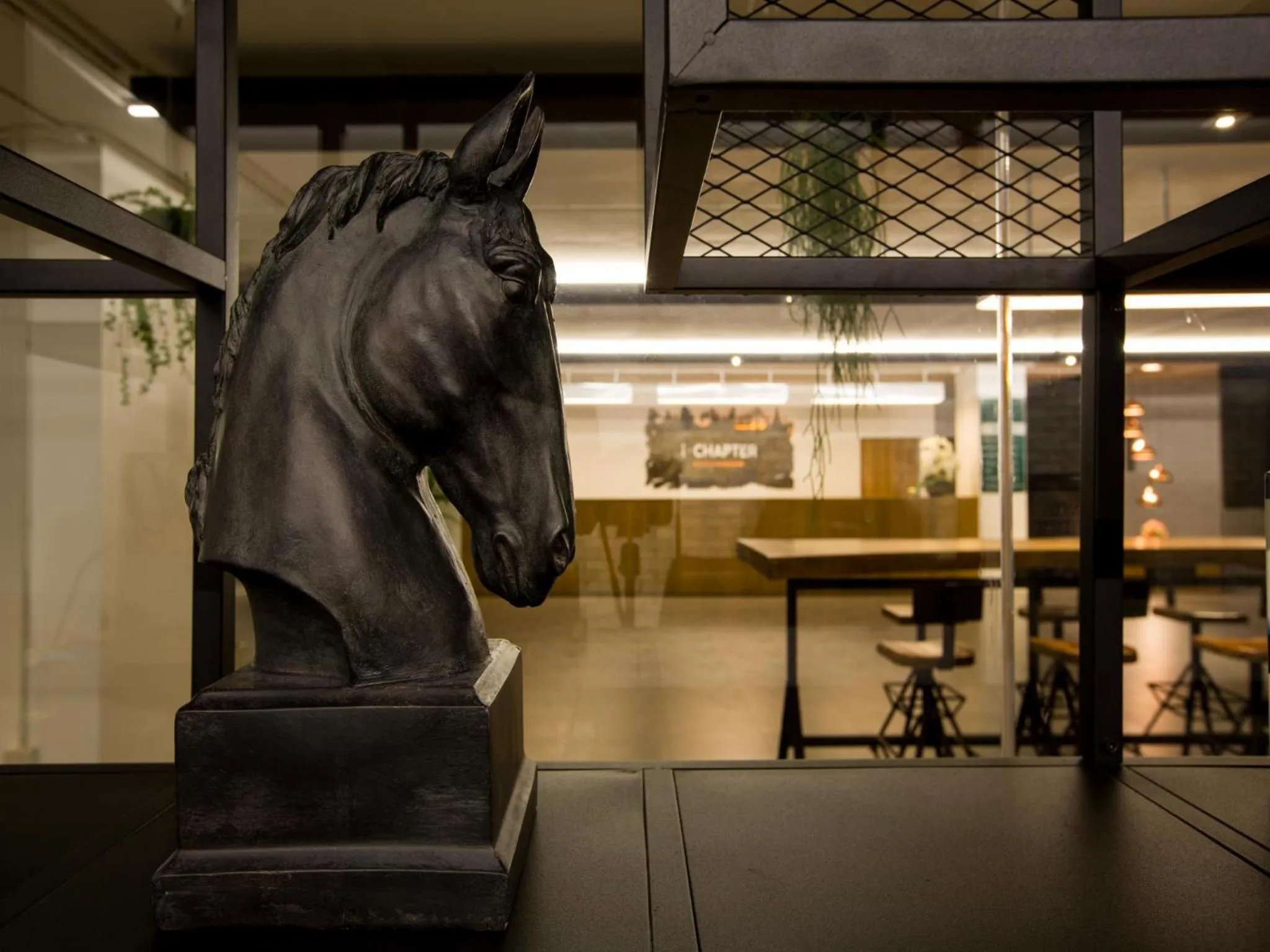 Decorative detail in iChapter Hotel Suvarnabhumi