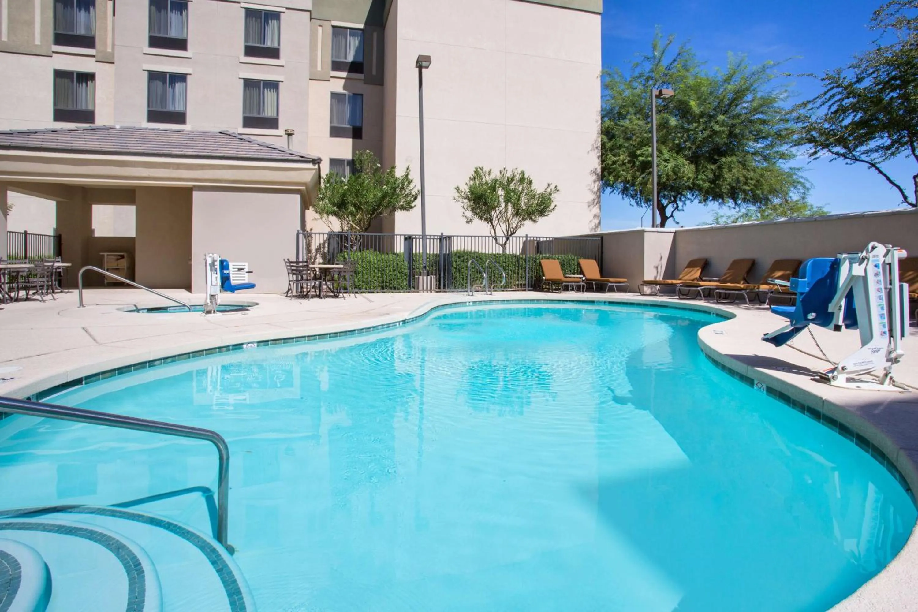 Pool view in Homewood Suites by Hilton Phoenix-Avondale