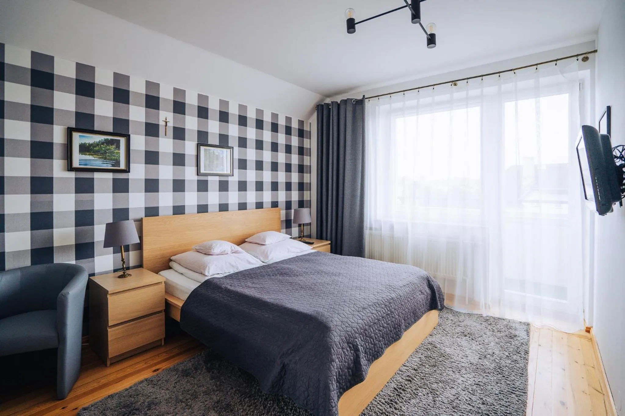 Bed in Willa Zaciszne Centrum Augustów