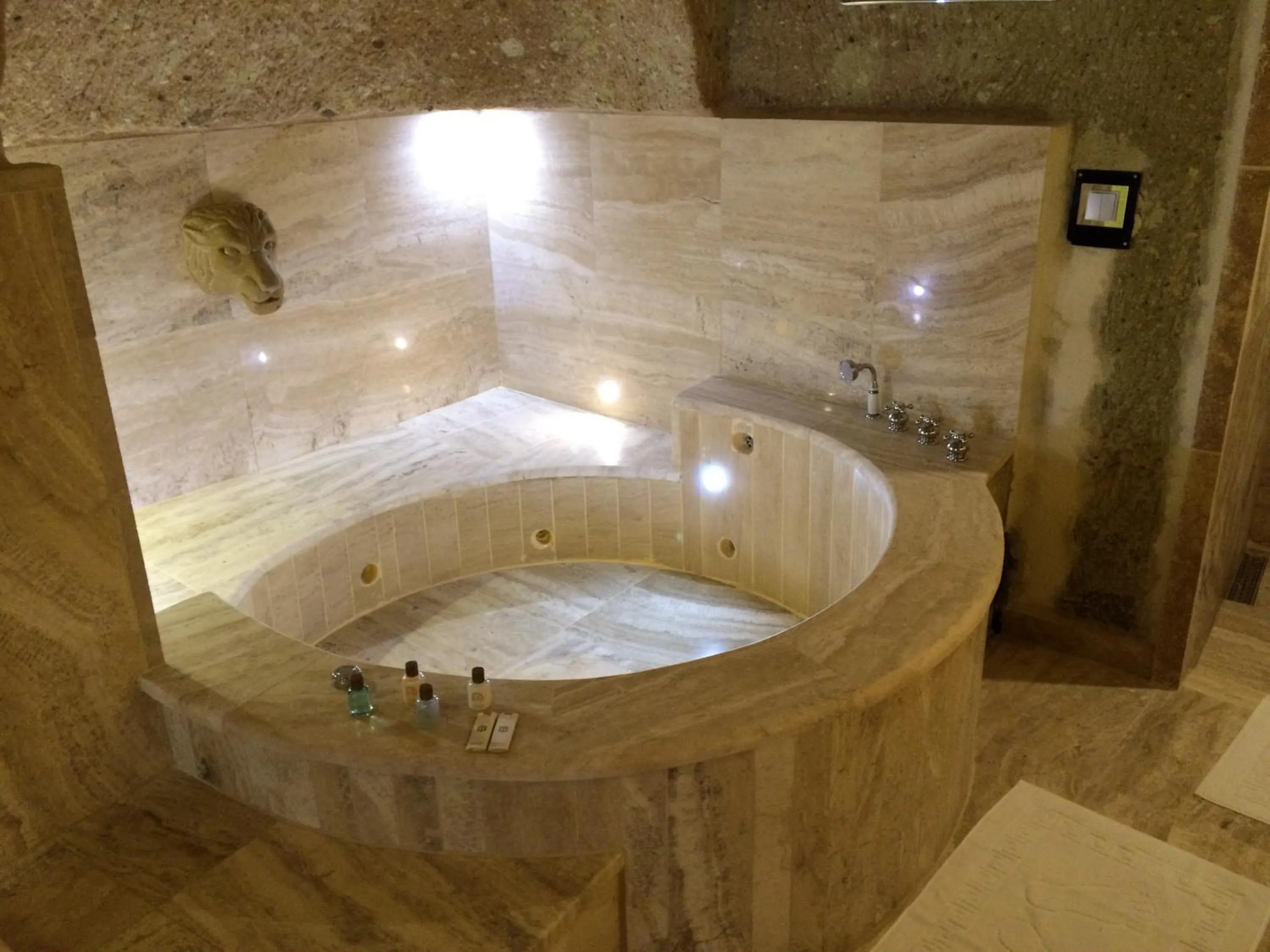Bathroom in Oread Cave Suites