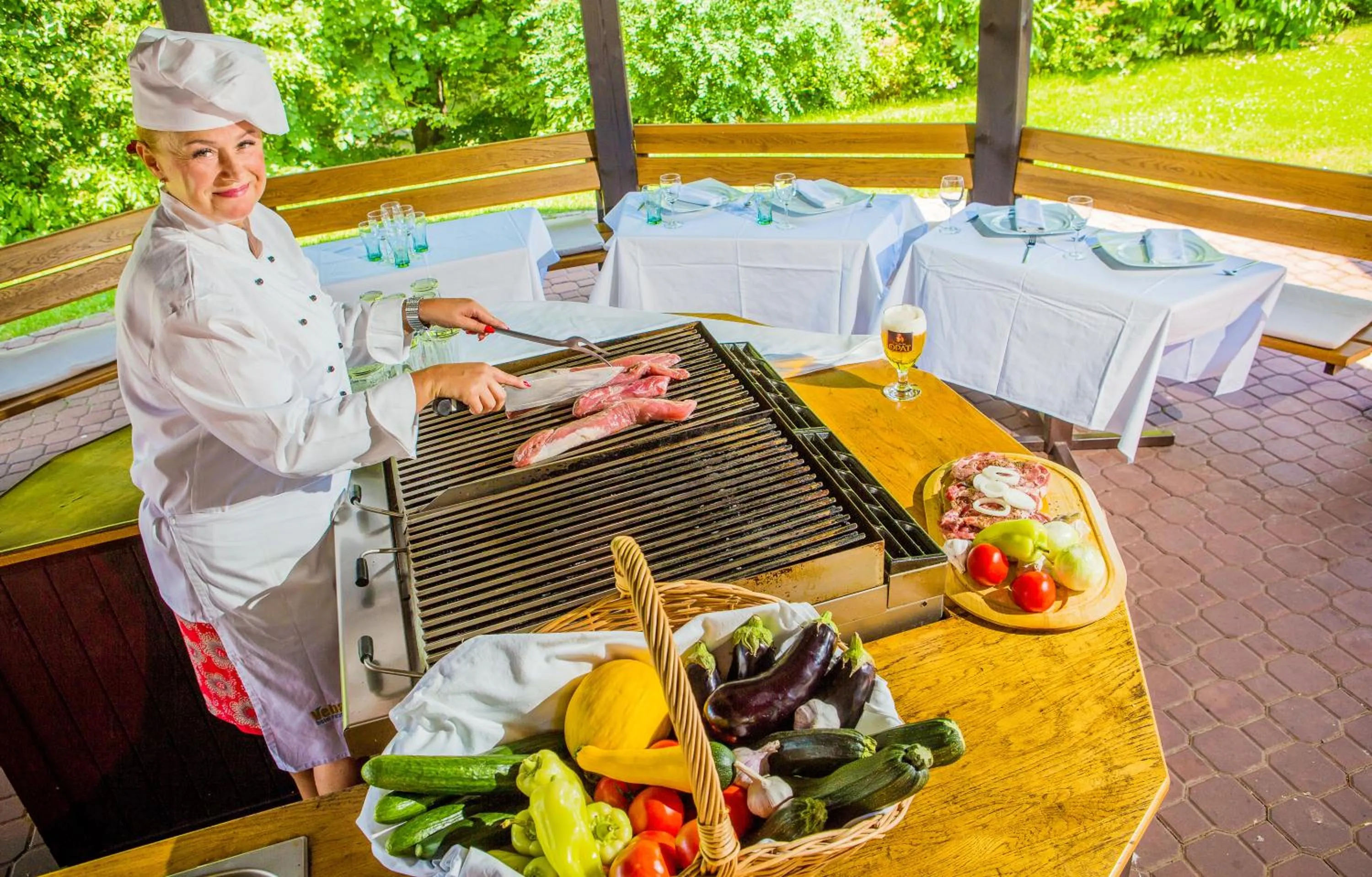 BBQ facilities in Hotel Veba