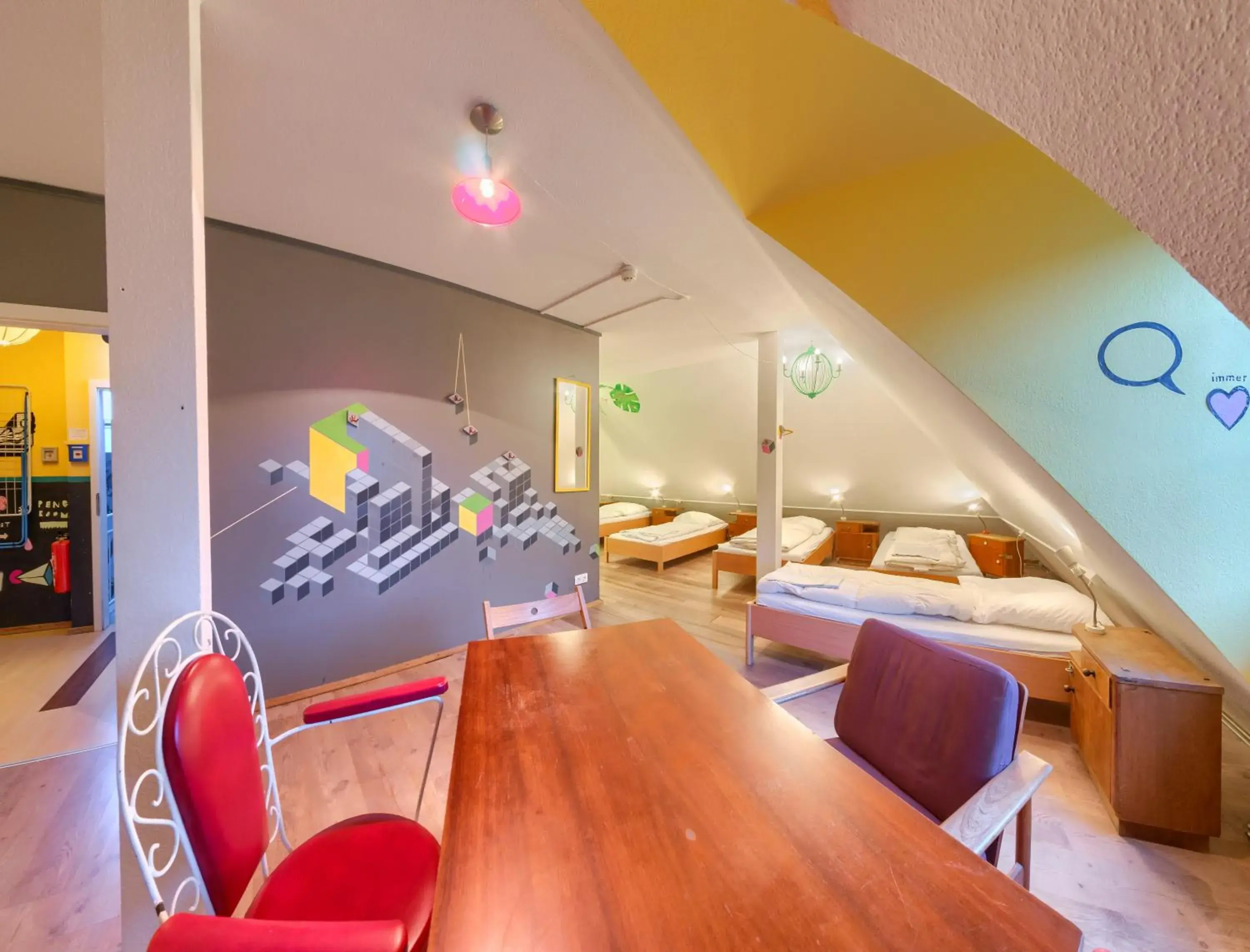 Bed in 6-Bed Female Dormitory Room in Labyrinth Hostel Weimar Bed in 6-Bed Female Dormitory Room in Labyrinth Hostel Weimar