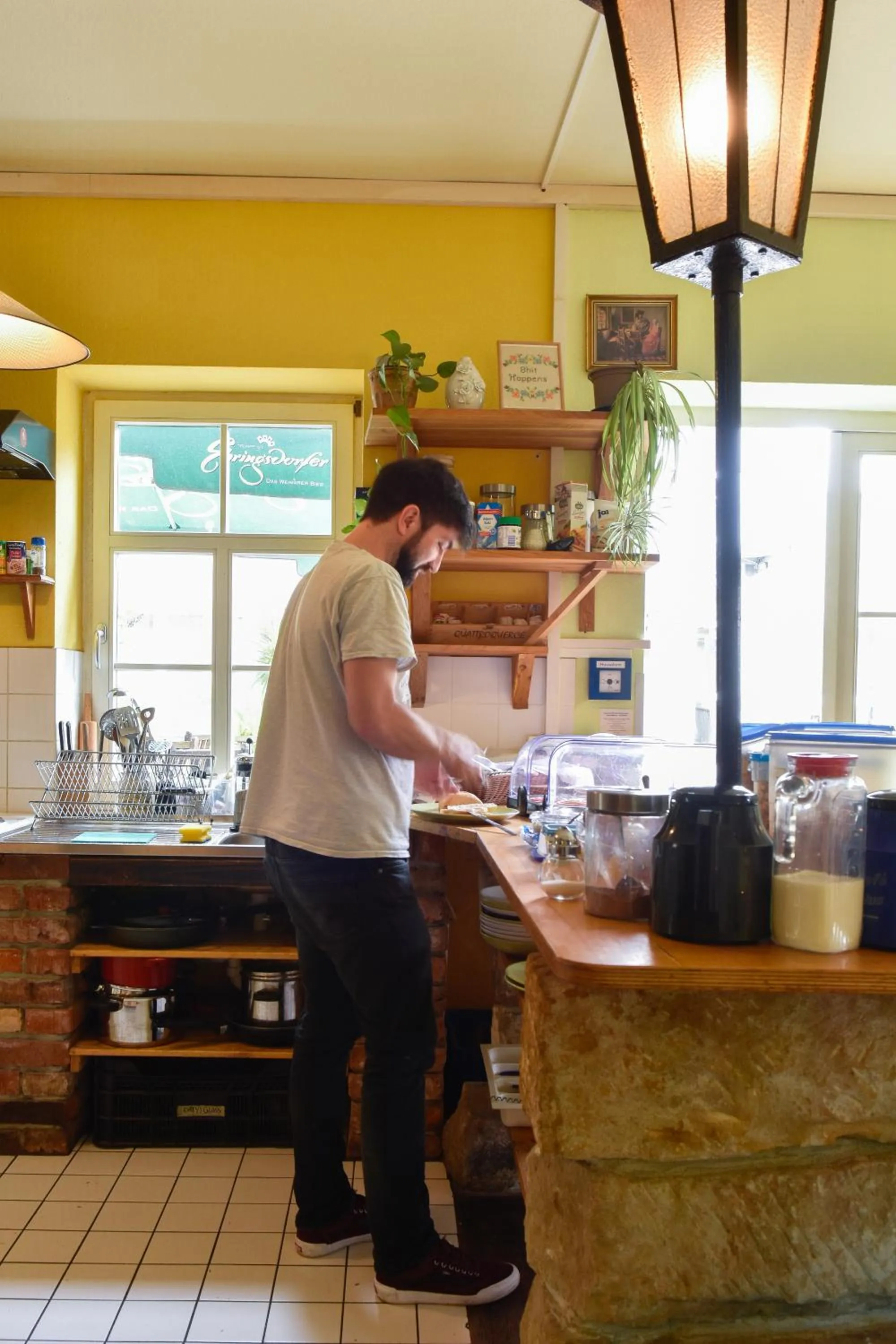 People in Labyrinth Hostel Weimar