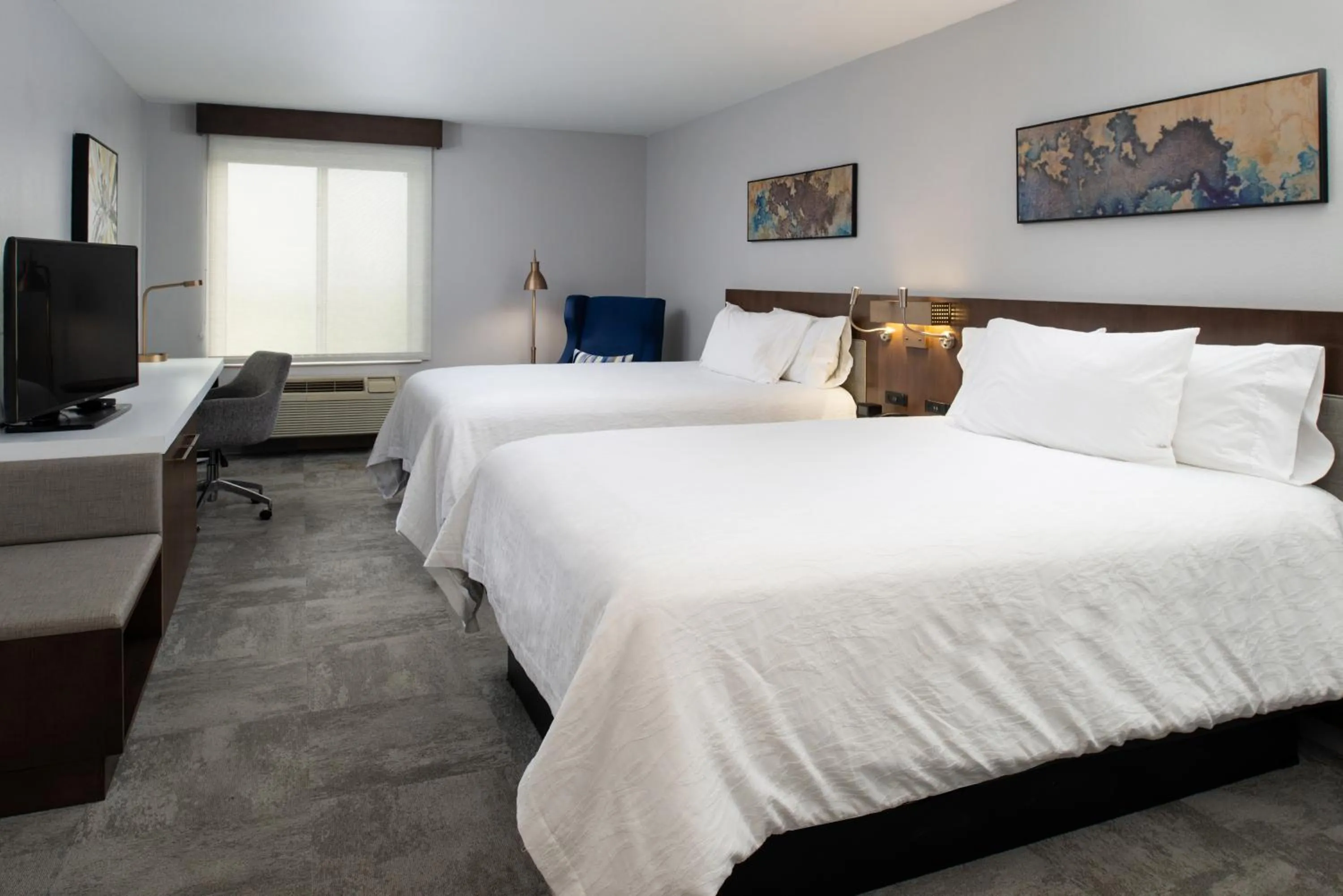 Bed in Hilton Garden Inn Baton Rouge Airport