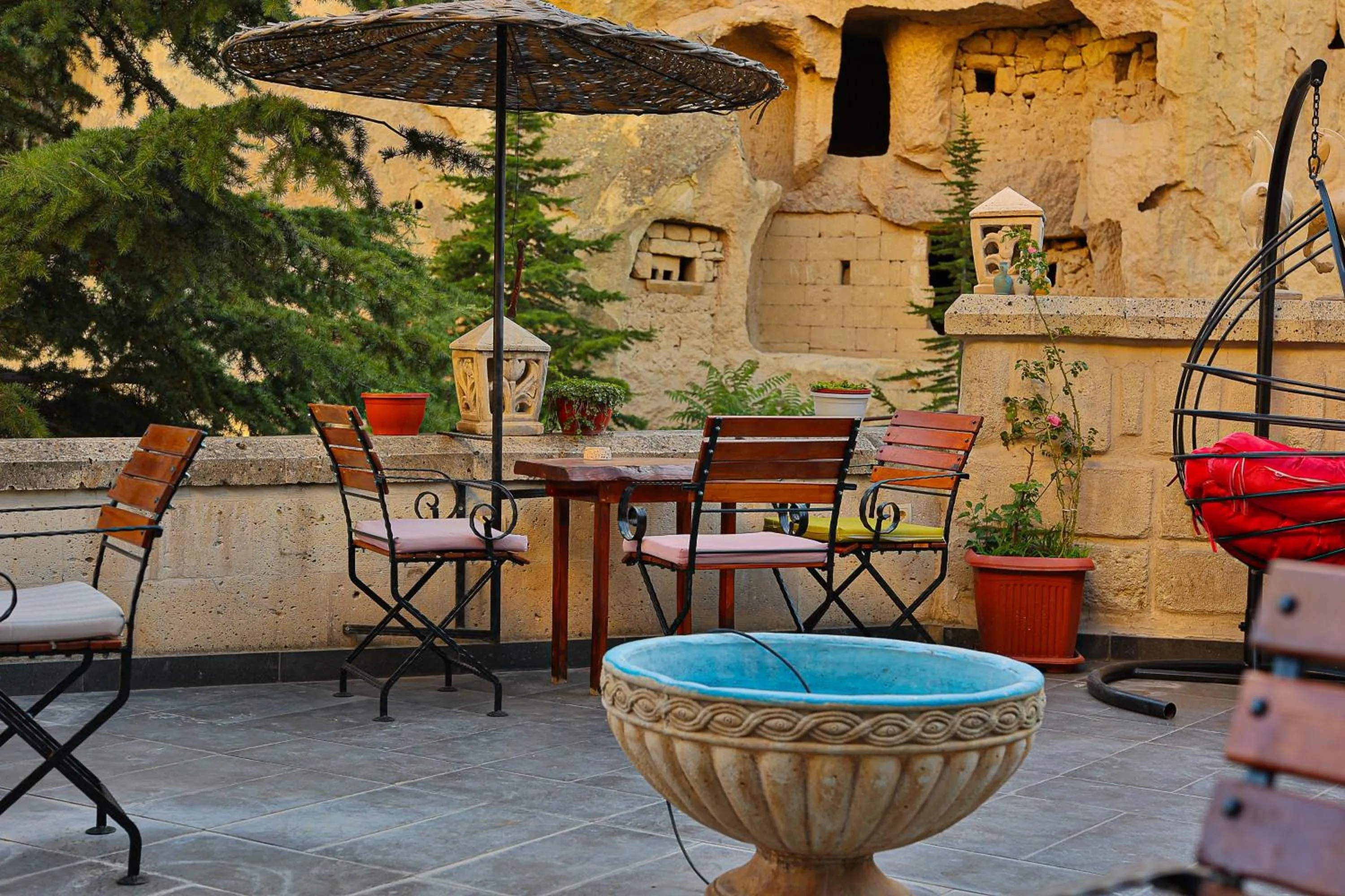 Balcony/Terrace in Demisos Caves Hotel