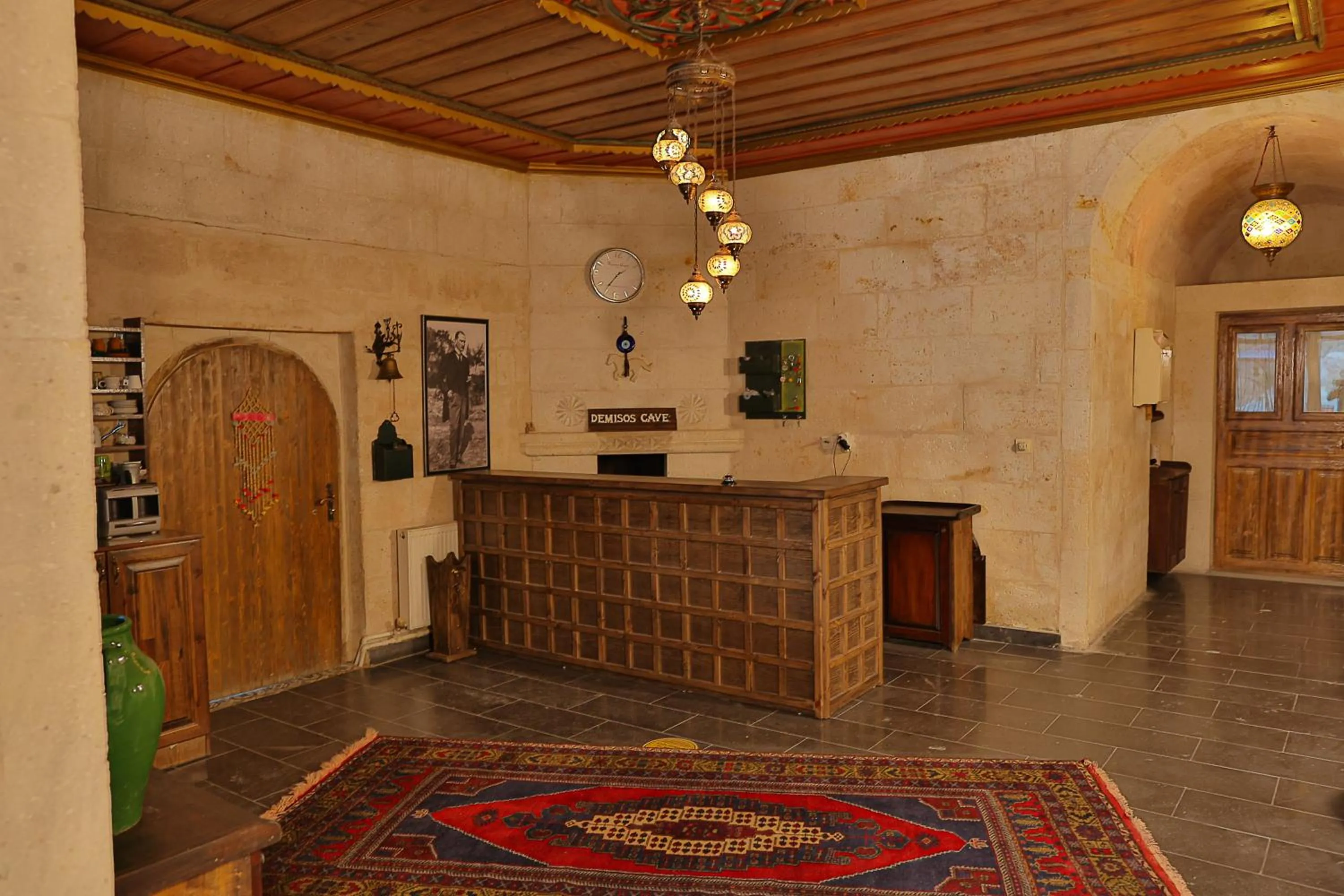 Lobby or reception in Demisos Caves Hotel