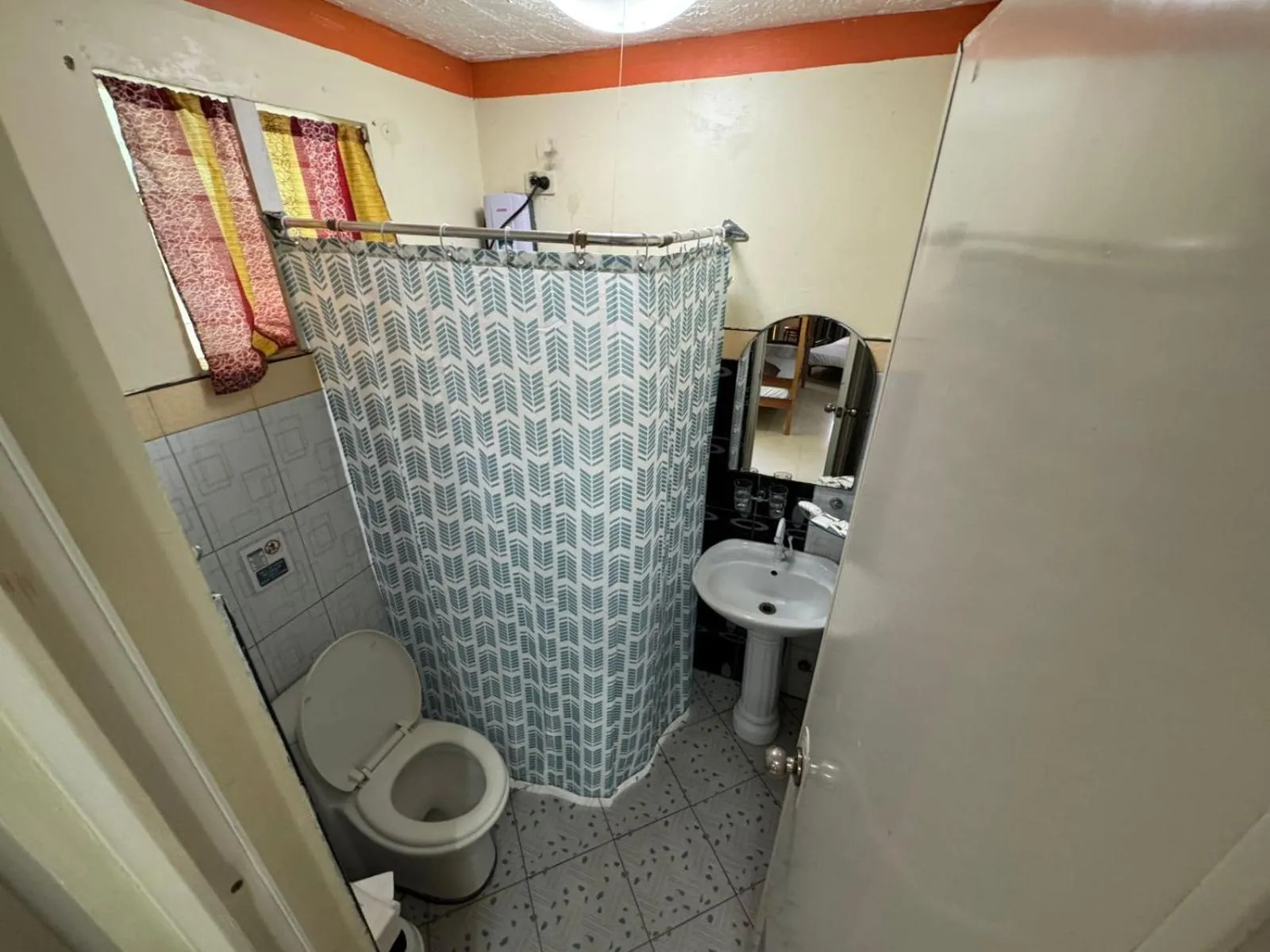 Toilet in St. John Island View Pensionne