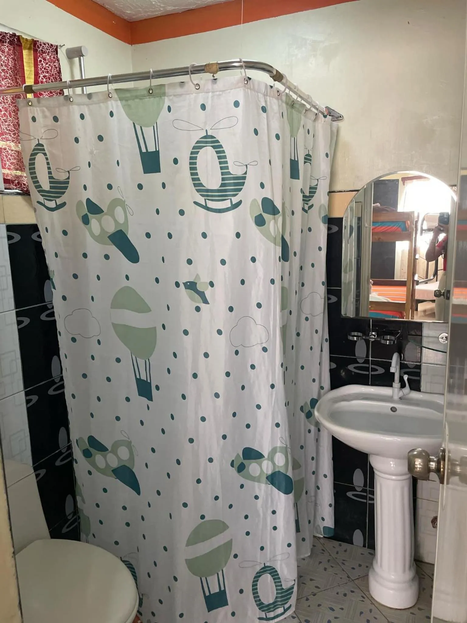 Shower in St. John Island View Pensionne