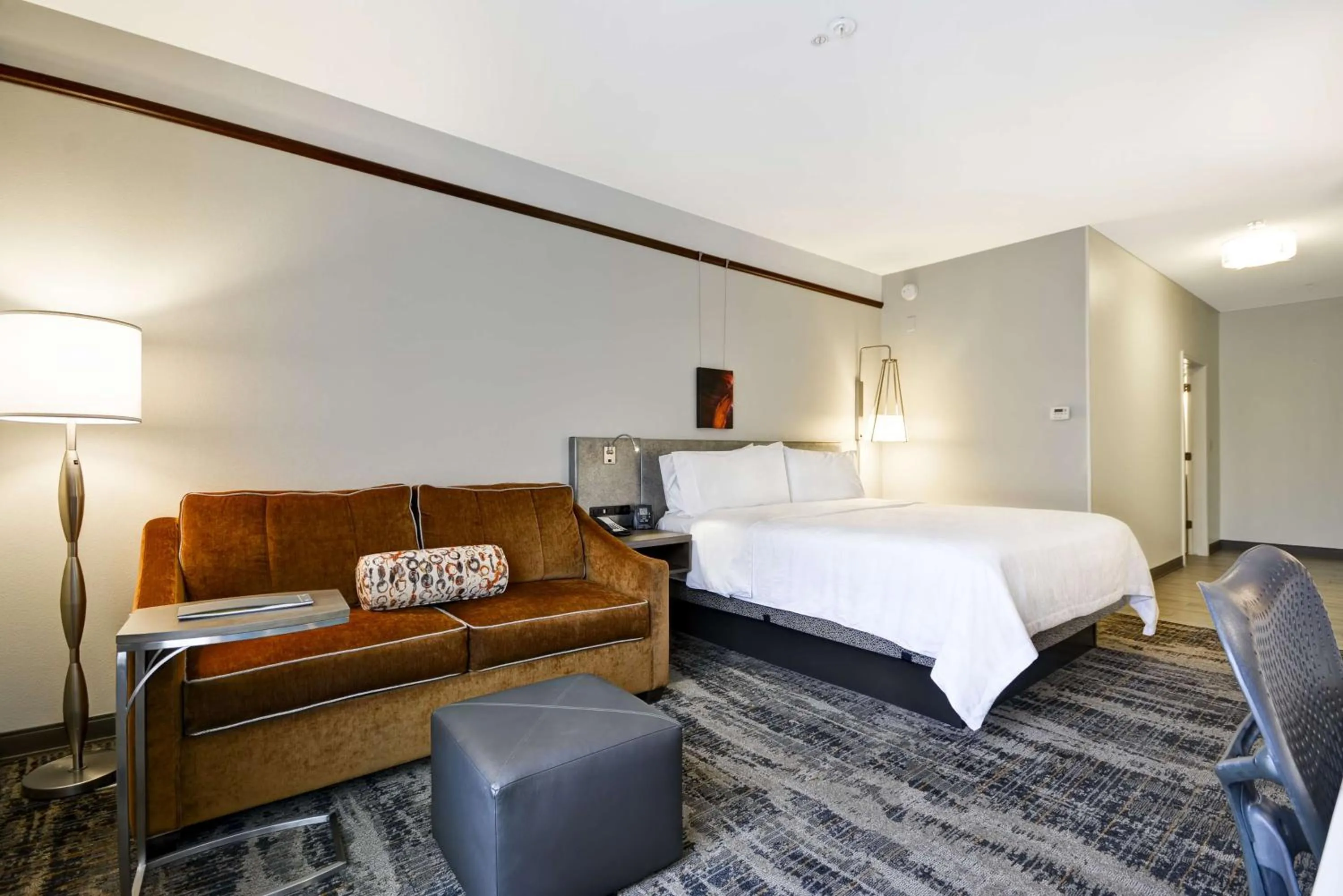 Living room, Bed in Hilton Garden Inn Austin Round Rock