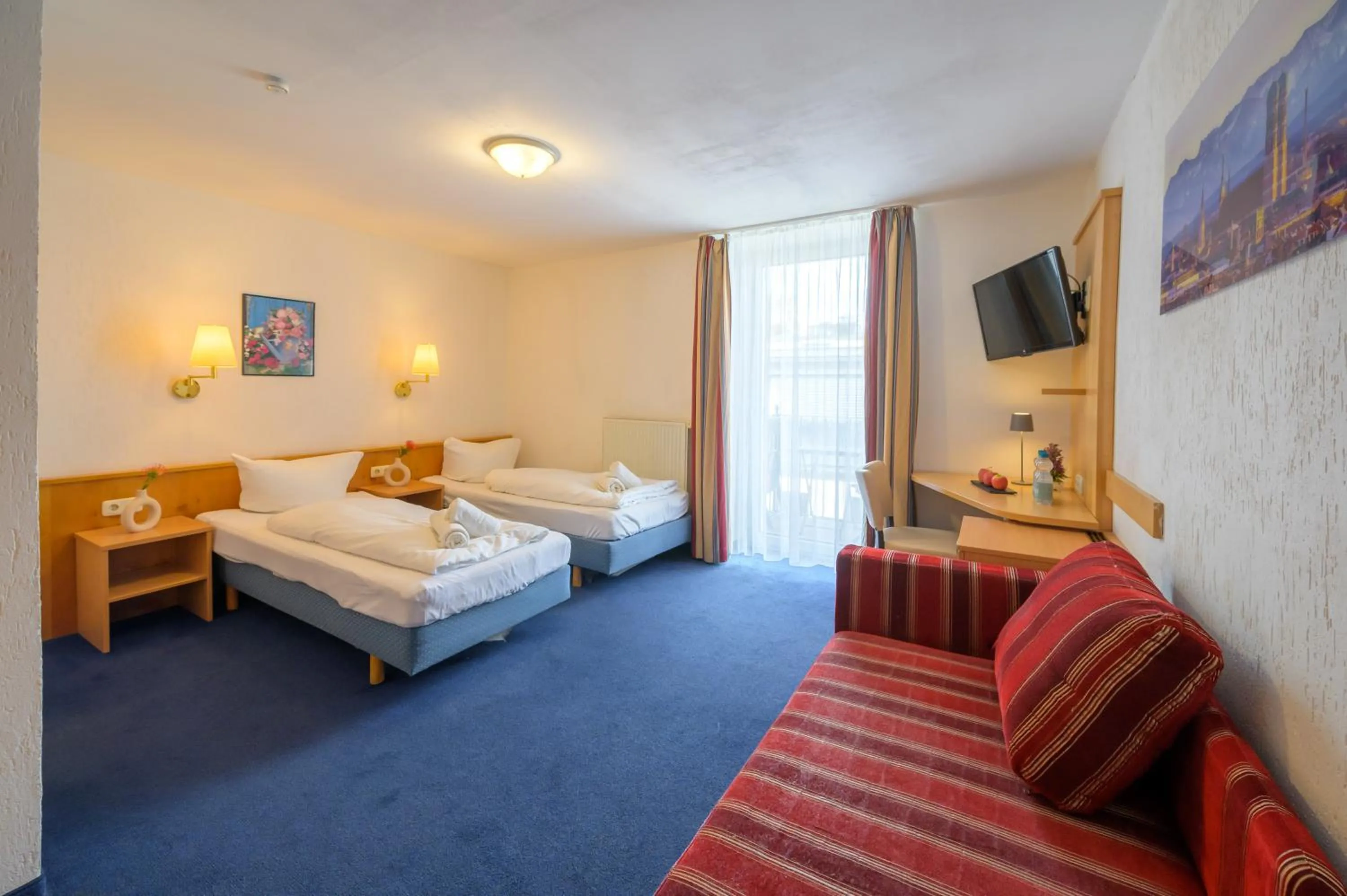 Bed in Hotel Pension Margit