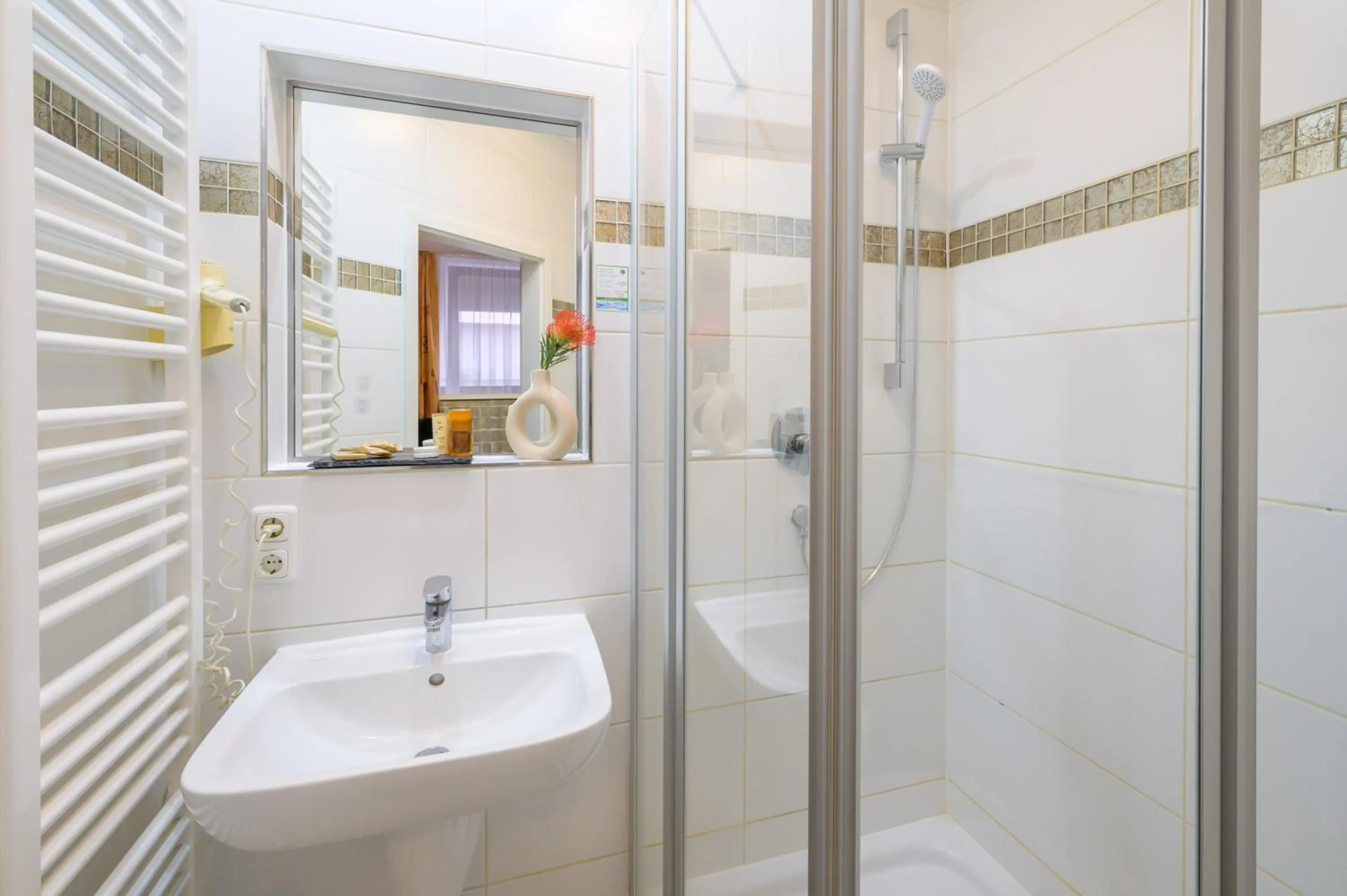 Bathroom in Hotel Pension Margit