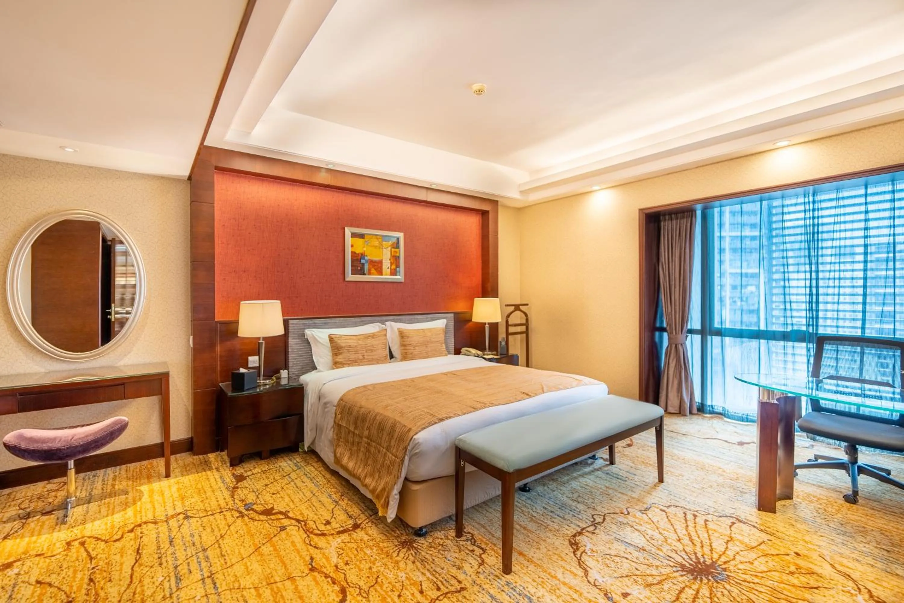 Bedroom, Bed in Leeden Hotel Guangzhou