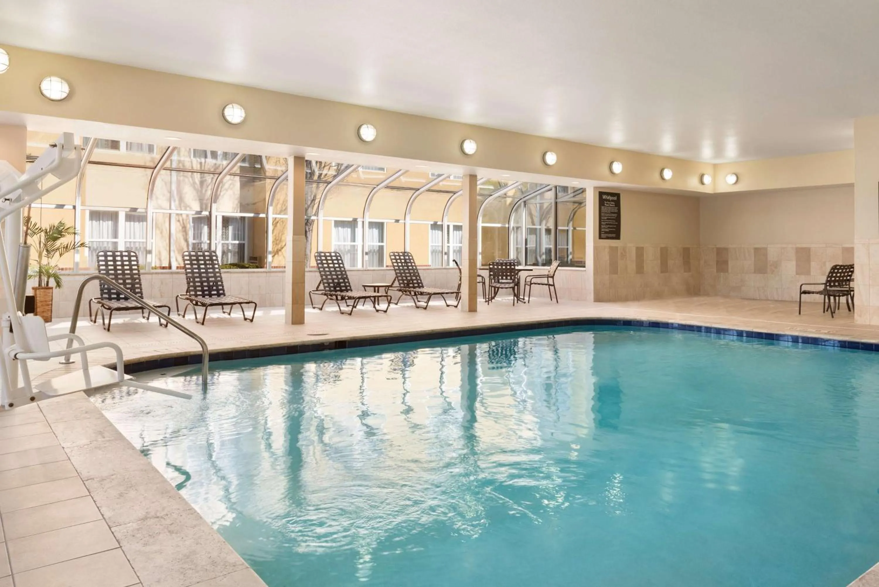 Pool view in Homewood Suites by Hilton Columbus-Hilliard