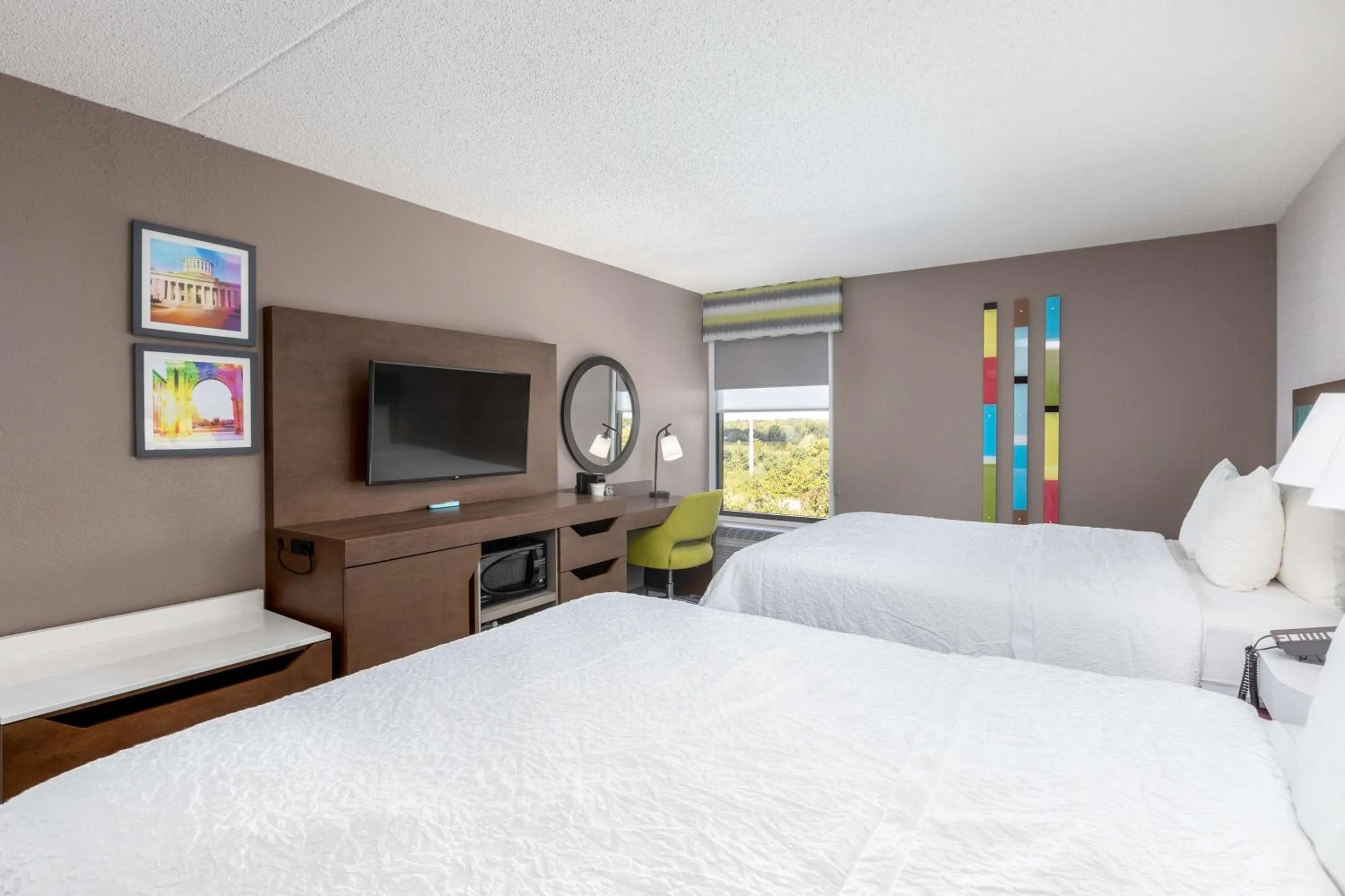 Bedroom, Bed in Hampton Inn Columbus/Dublin