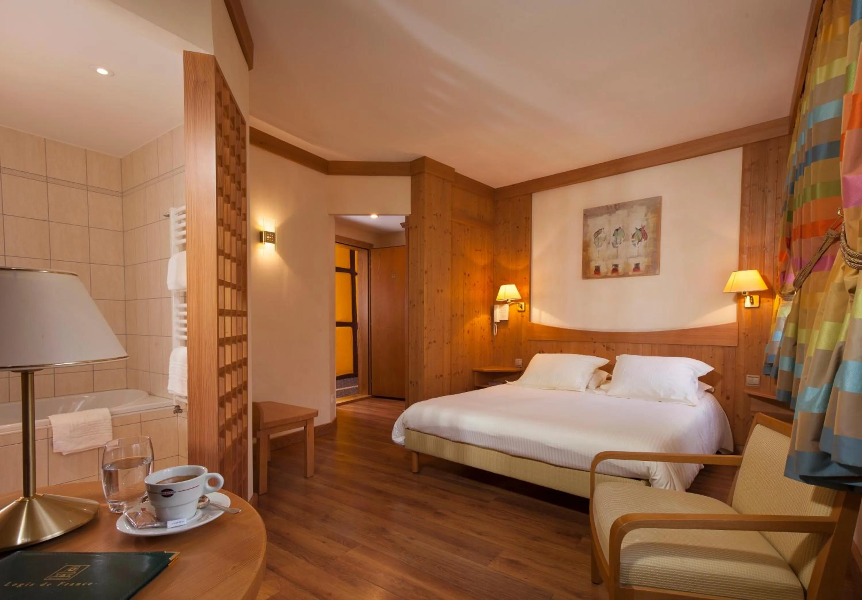 Bedroom, Bed in Logis Hôtel de la Tour