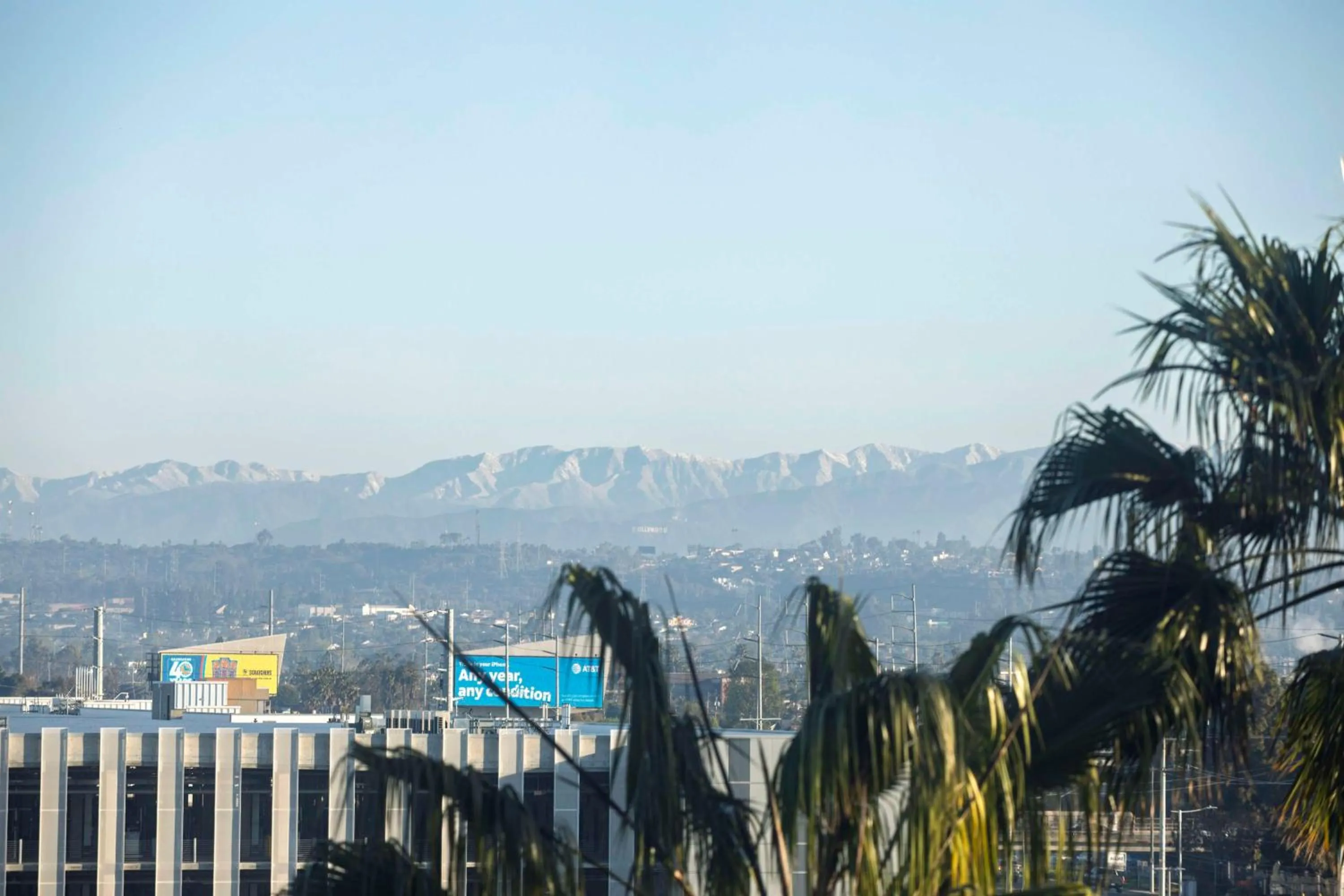 Mountain view in Hilton Garden Inn LAX Los Angeles Airport