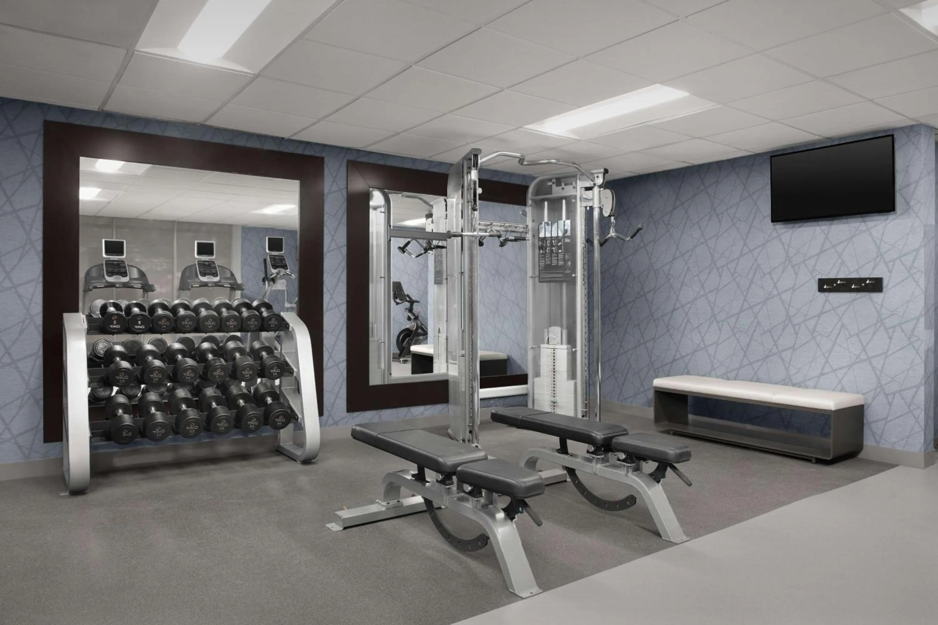 Fitness centre/facilities in Homewood Suites by Hilton Alexandria
