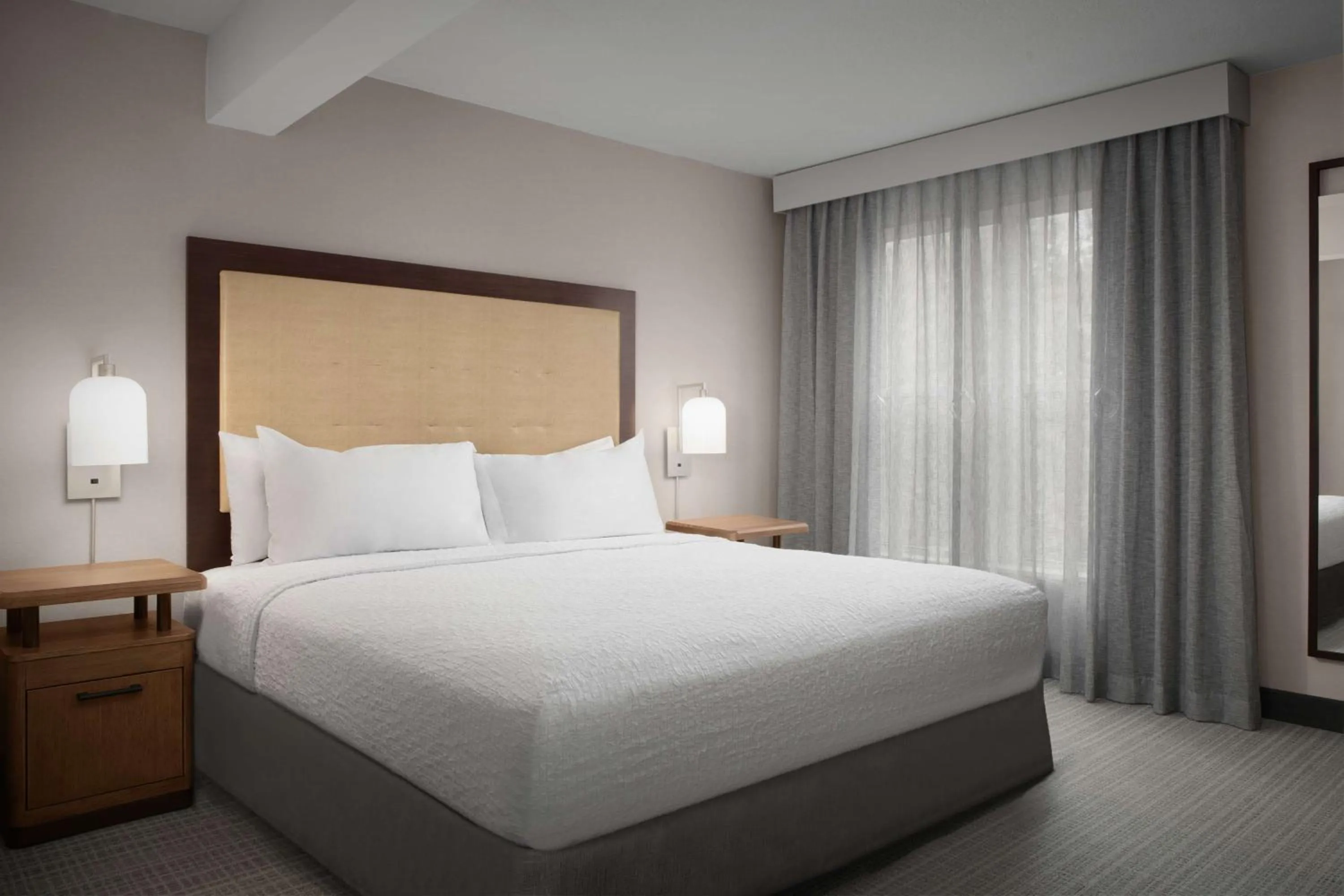 Bed in Homewood Suites by Hilton Alexandria