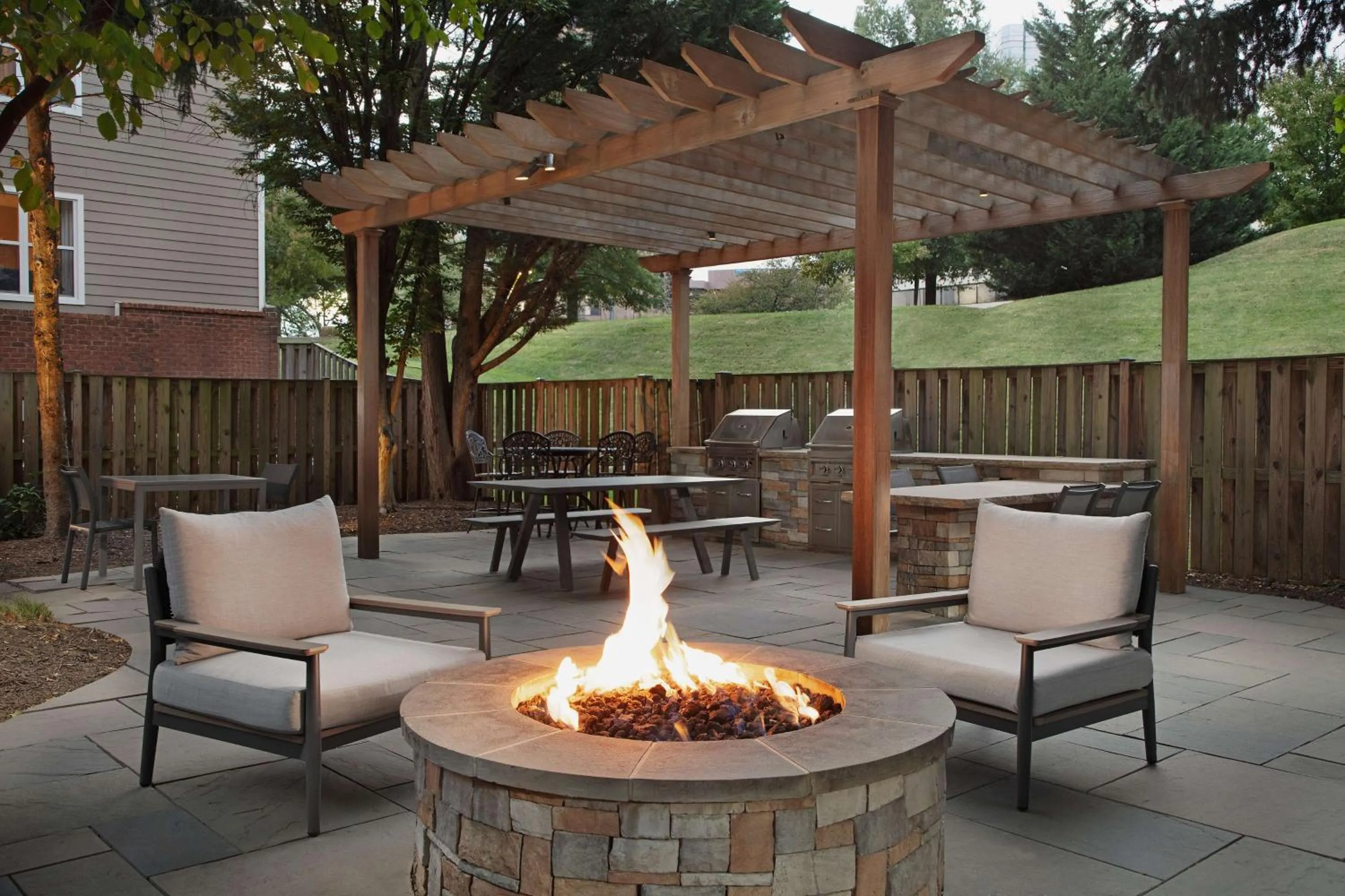 Patio in Homewood Suites by Hilton Alexandria