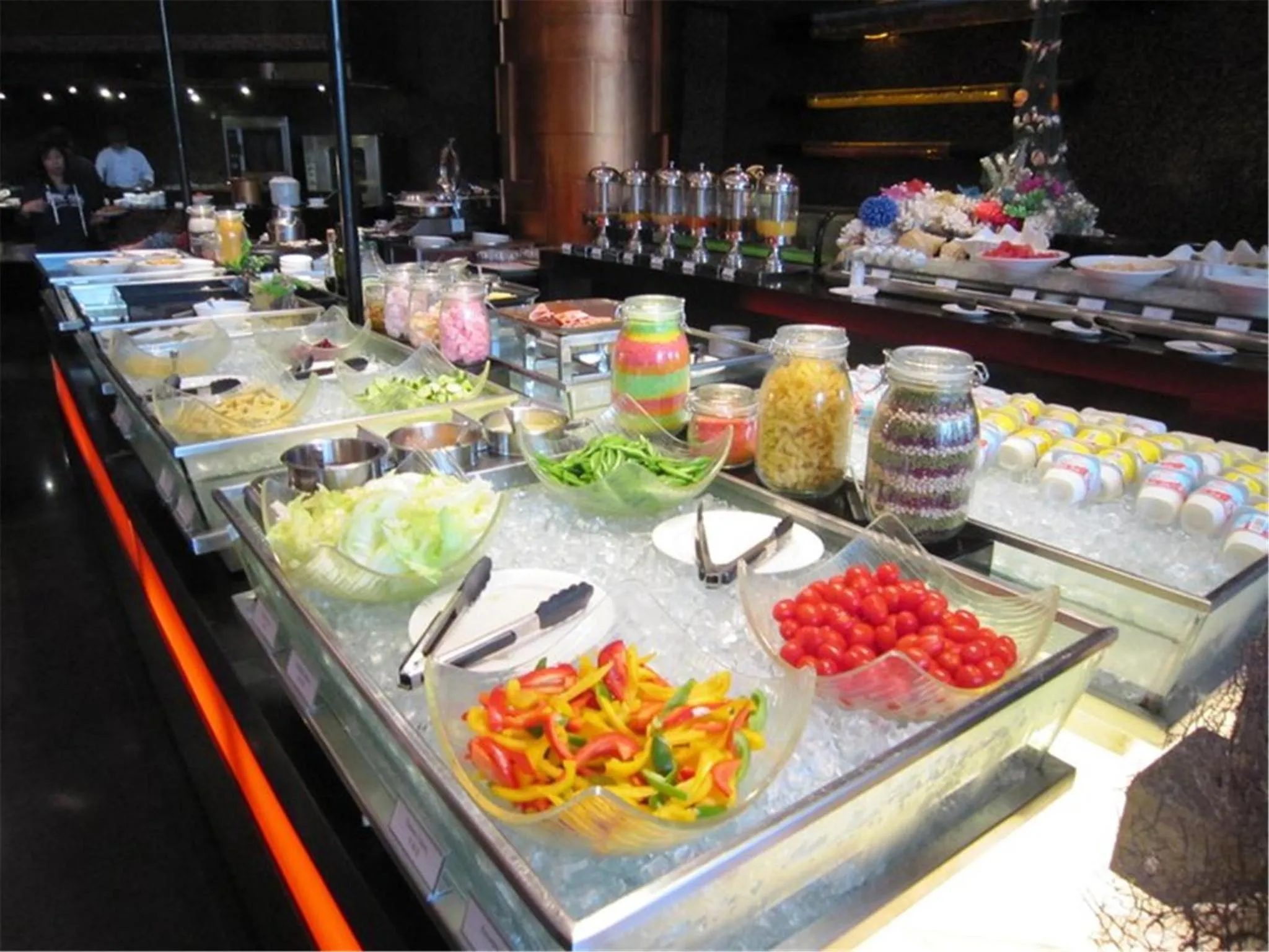 Buffet breakfast in Jianguo Hotel