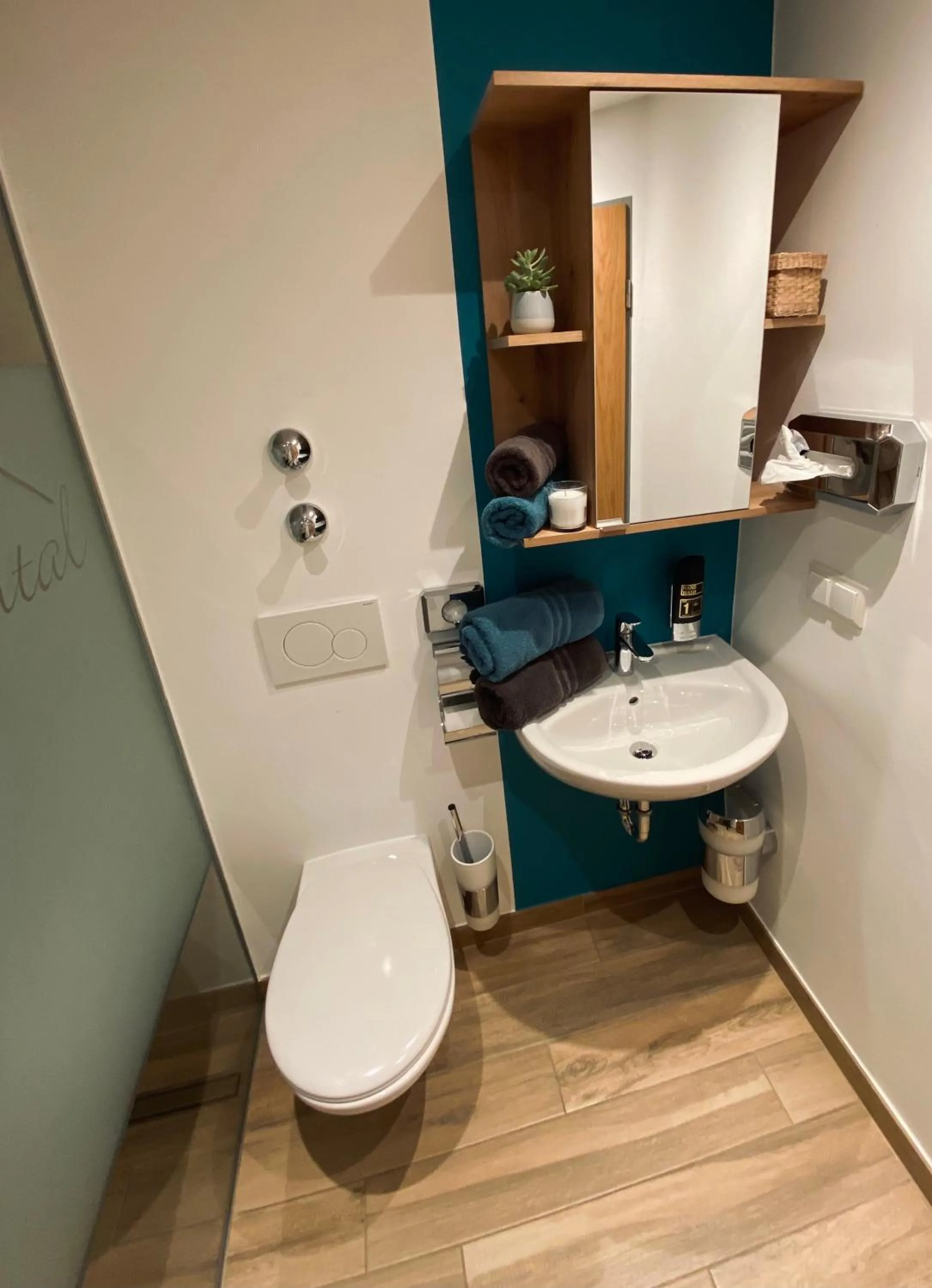 Bathroom in Gästehaus Achental