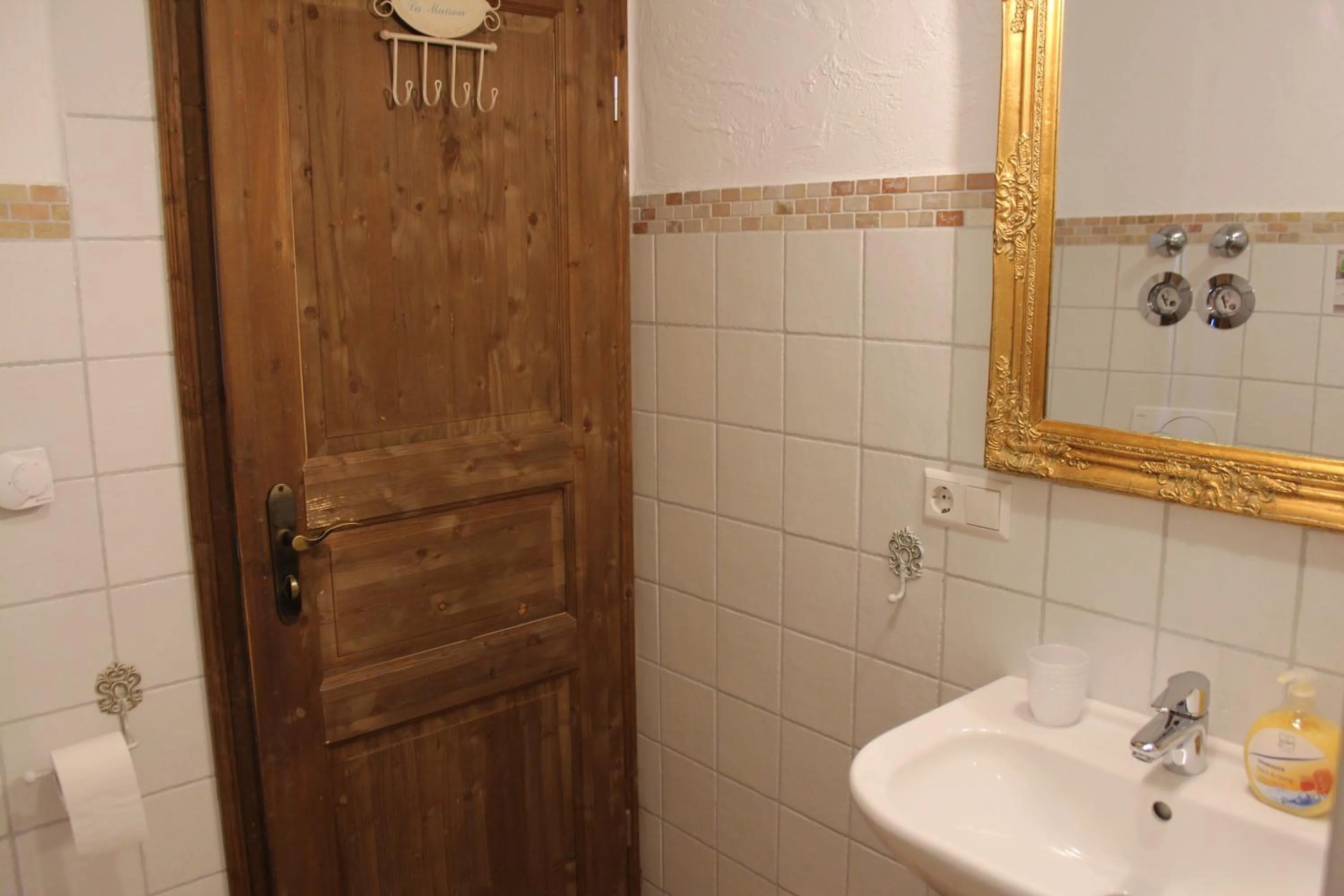 Shower in Pension Vanii, Apartments